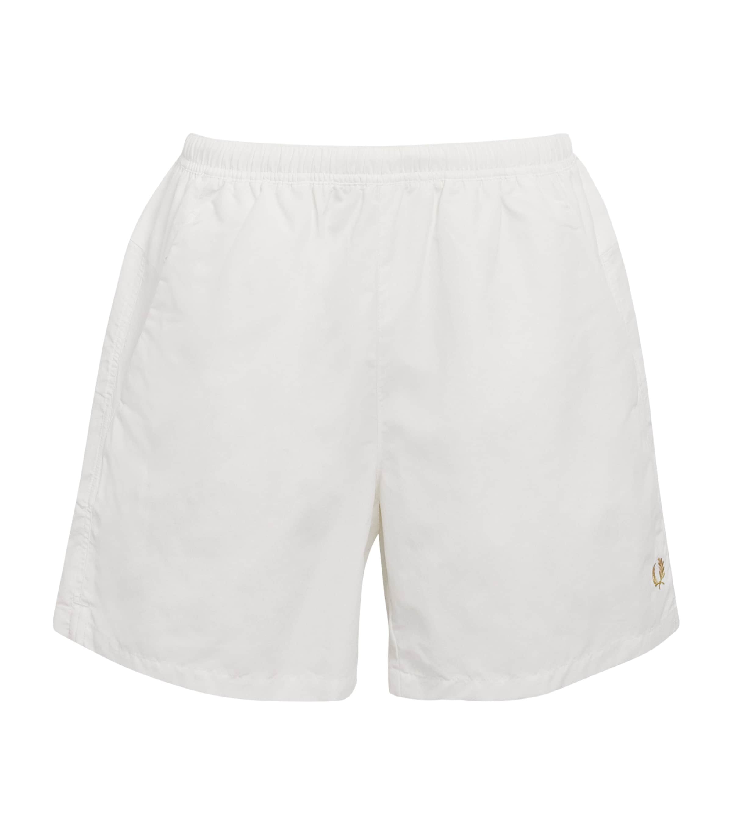 Fred Perry Taslan Tennis Shorts In White