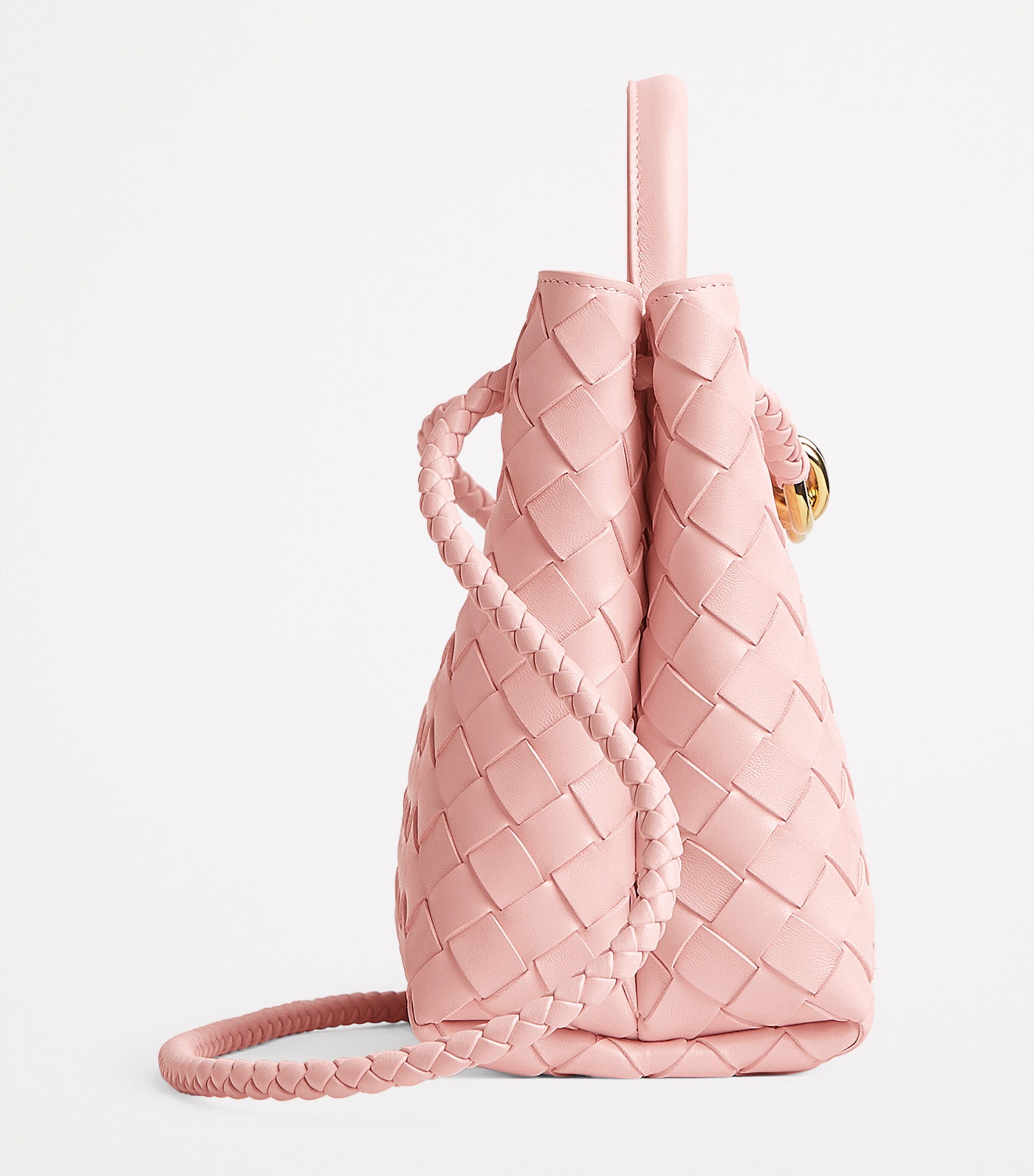 Bottega Veneta Small Lambskin Andiamo Shoulder Bag Image 4