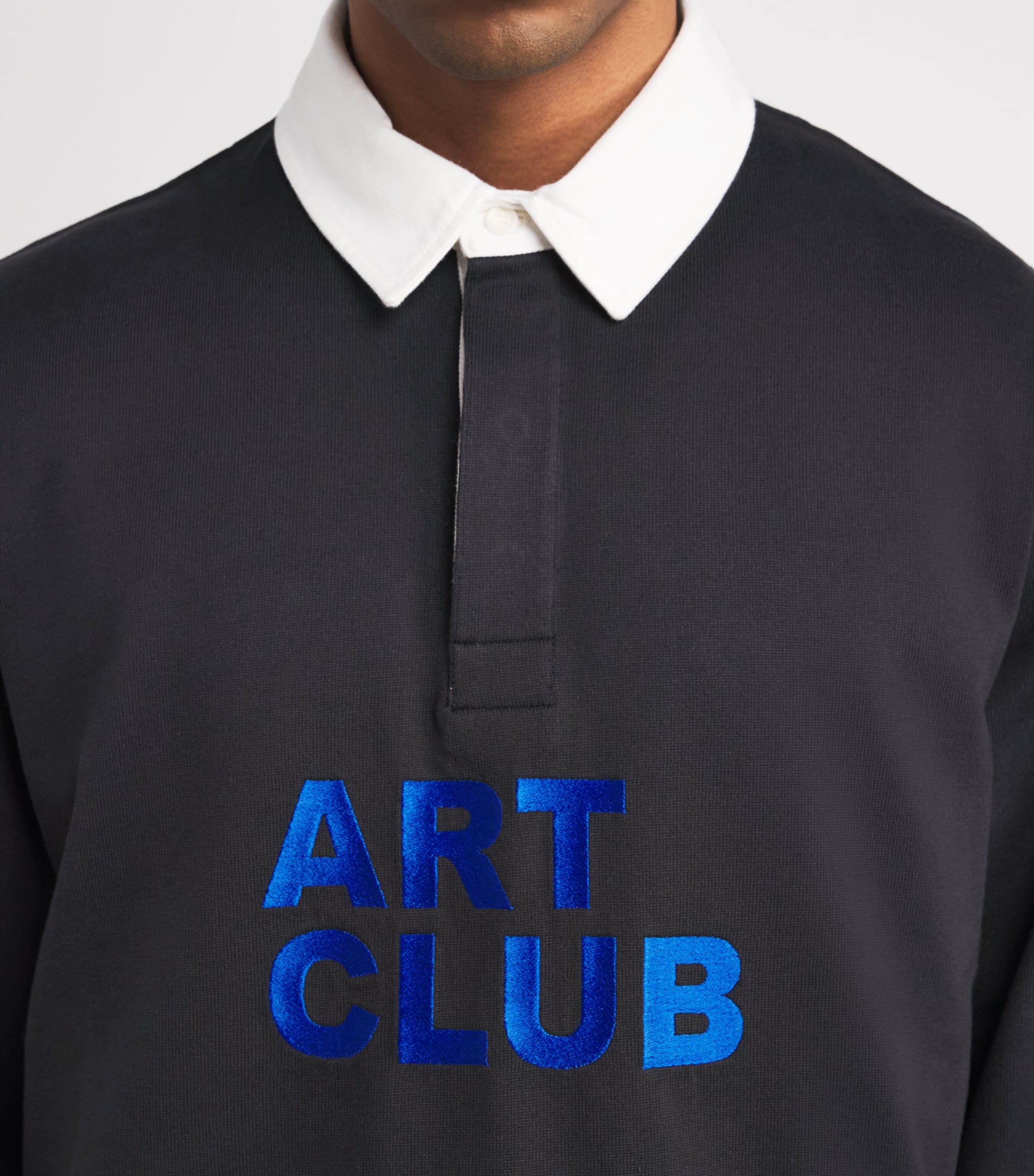 Jersey Art Club Rugby Sweatshirt WASHED BLACK 781 Image 6