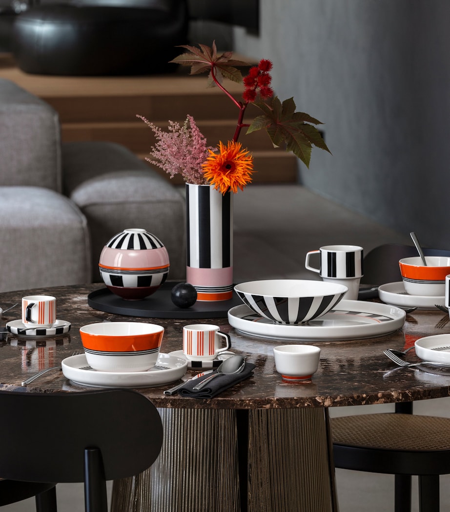 Porcelain Memphis Espresso Cup and Saucer WHITE Image 3