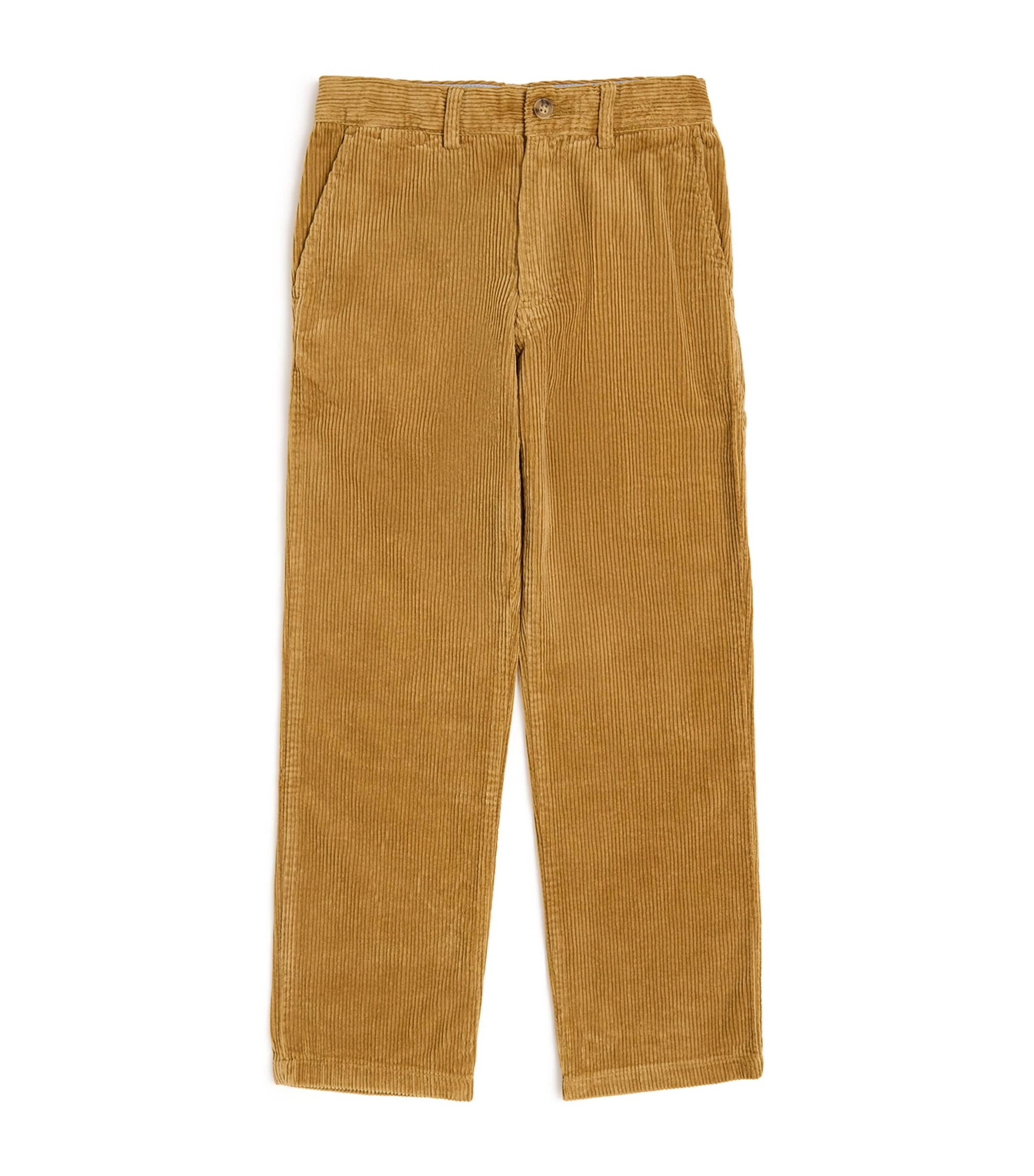 Ralph Lauren Kids Cotton Corduroy Bedford Straight Trousers (8-16 Years) Khaki Image 1