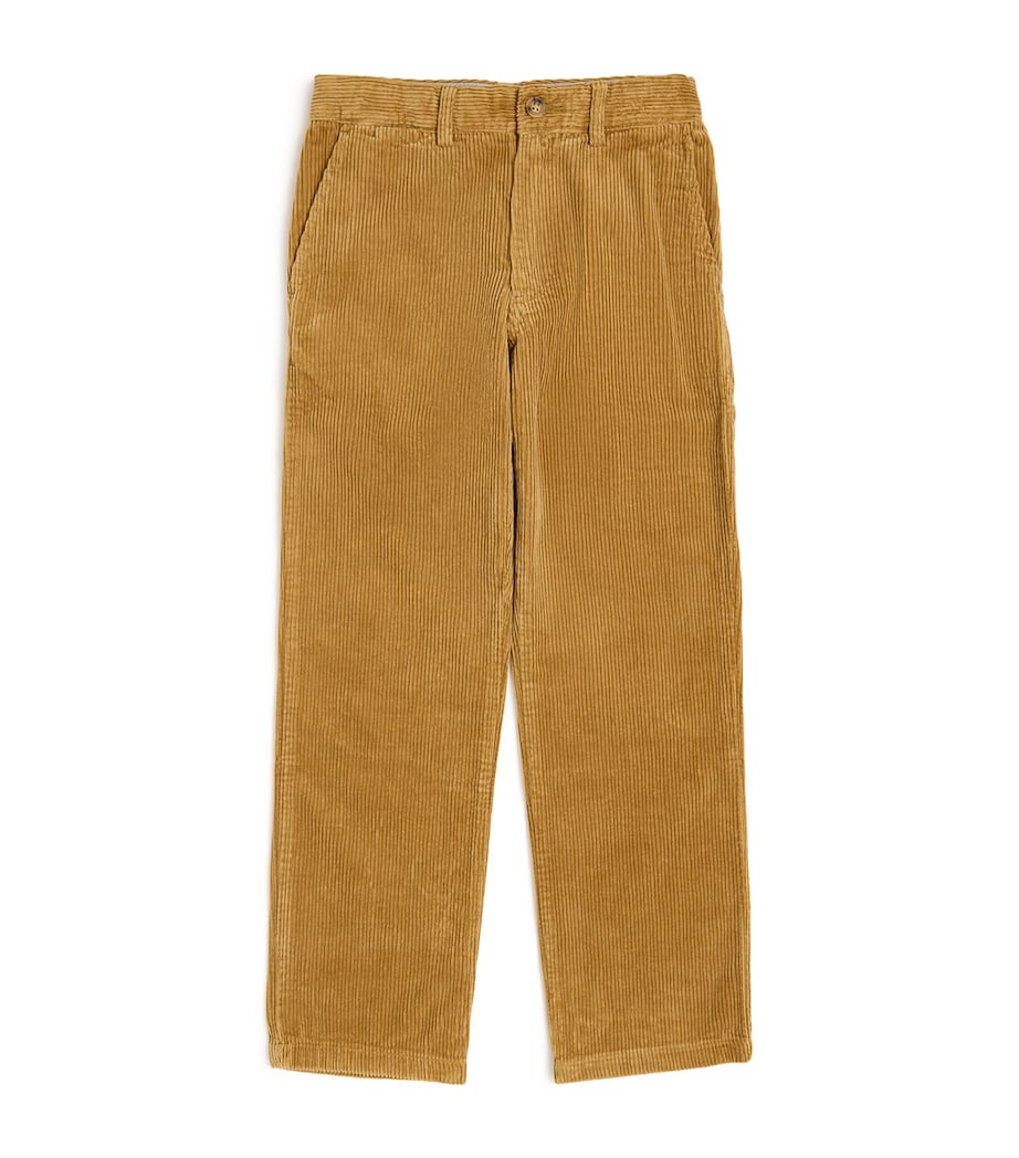 Cotton Corduroy Bedford Straight Trousers (8-16 Years) KHAKI Image 1