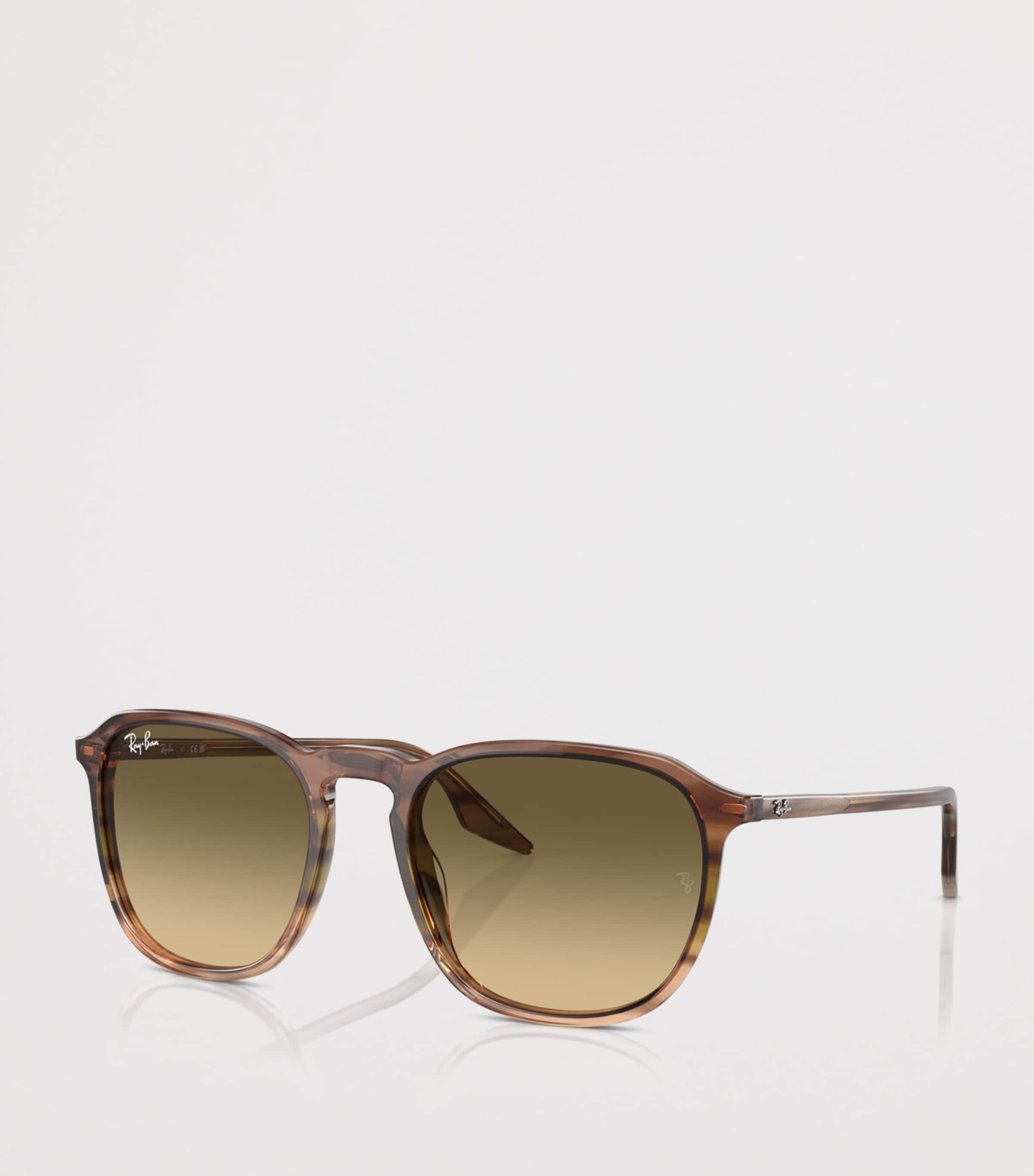Ray-Ban Acetate Square Sunglasses Brown Image 2