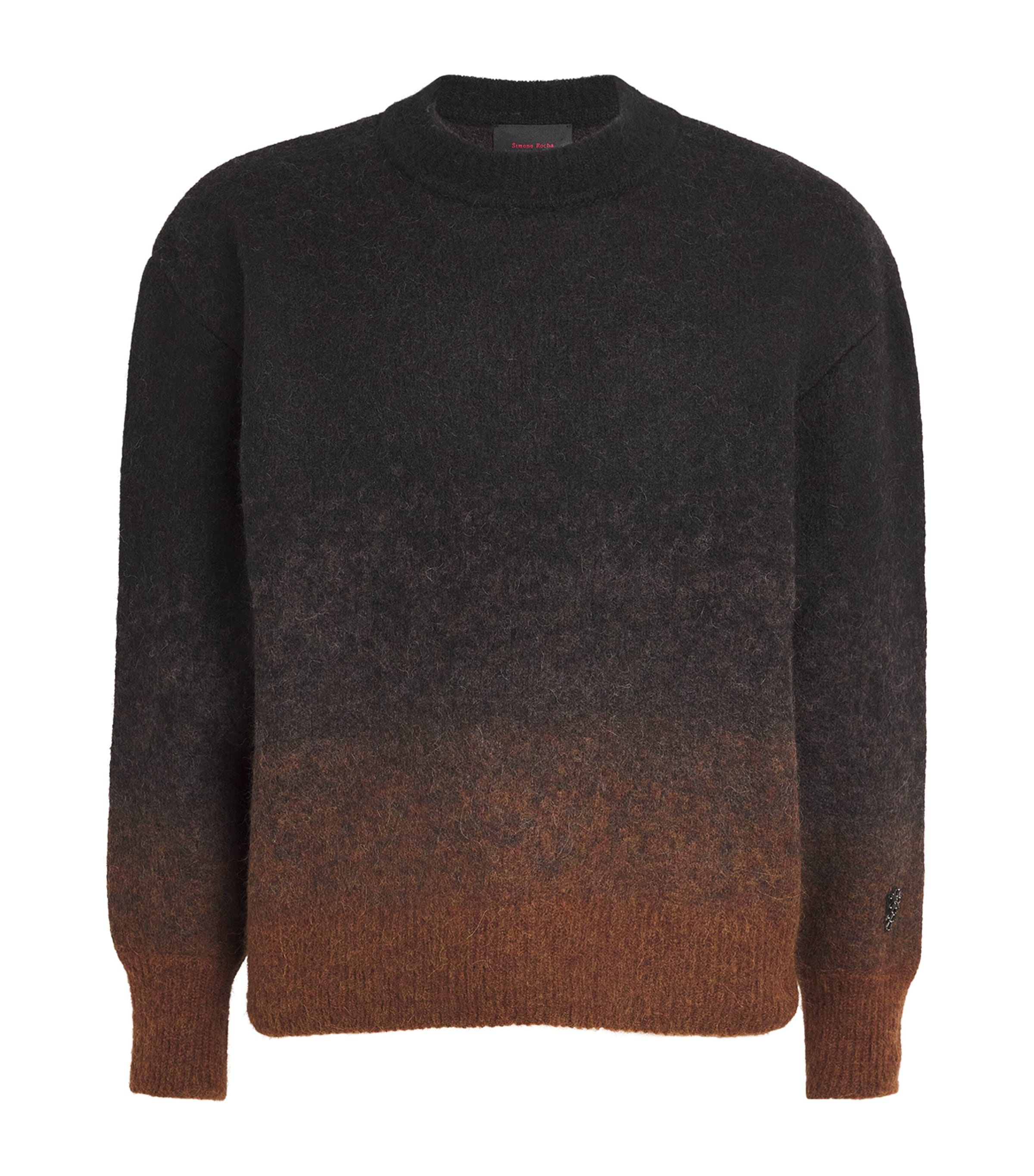 Shop Simone Rocha Alpaca-wool Sweater In Brown