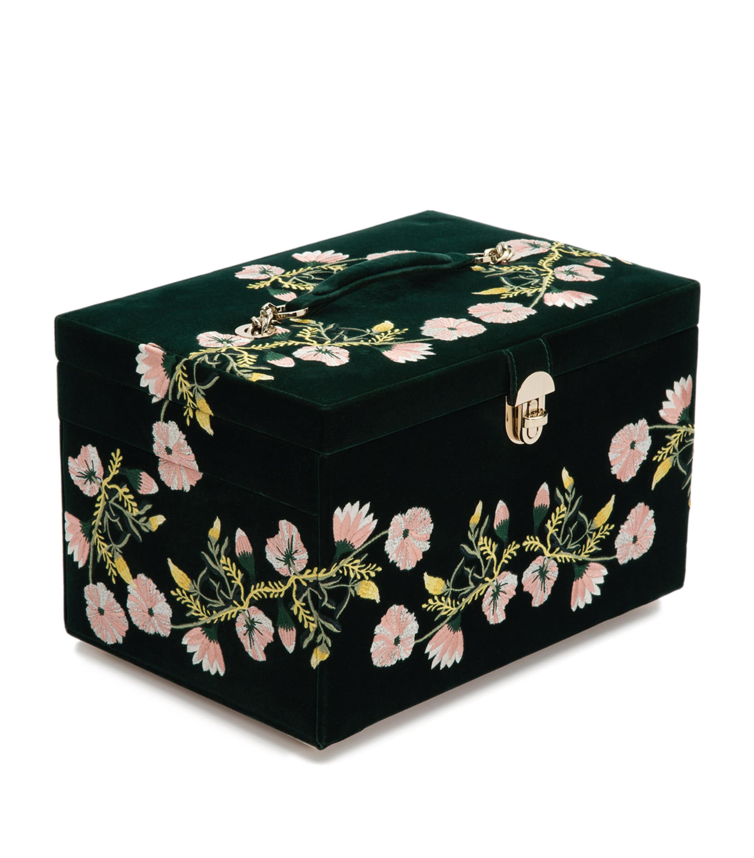 Large Zoe Jewellery Box FOREST GREEN Image 6