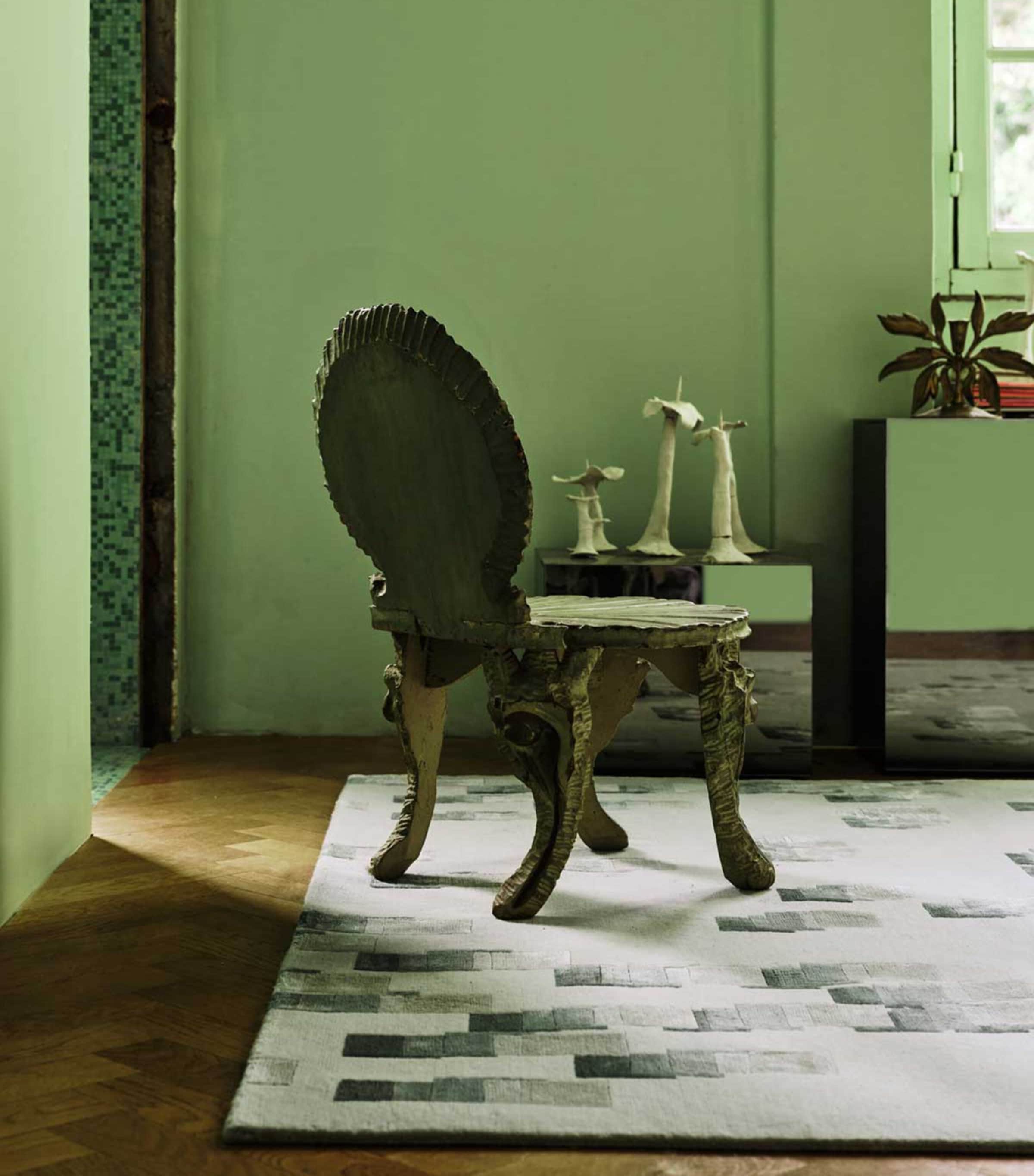 x Kelly Wearstler Runa Pistachio Rug (2.44m x 3.05m) GREEN Image 6