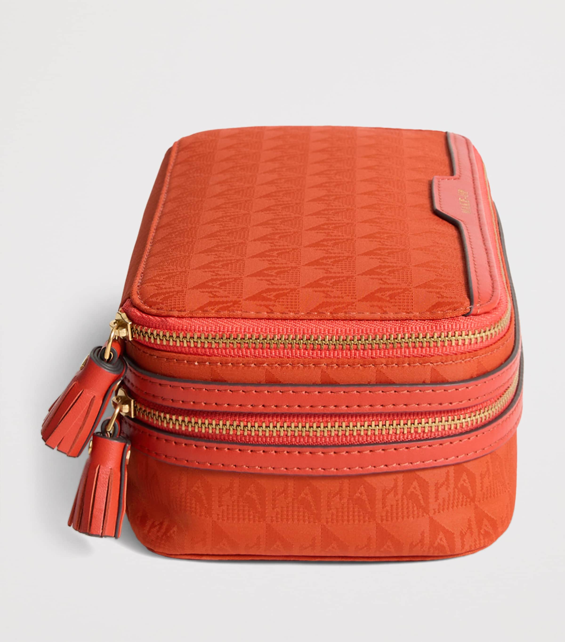 Jacquard Logo Make-Up Pouch BURNT SIENNA Image 5