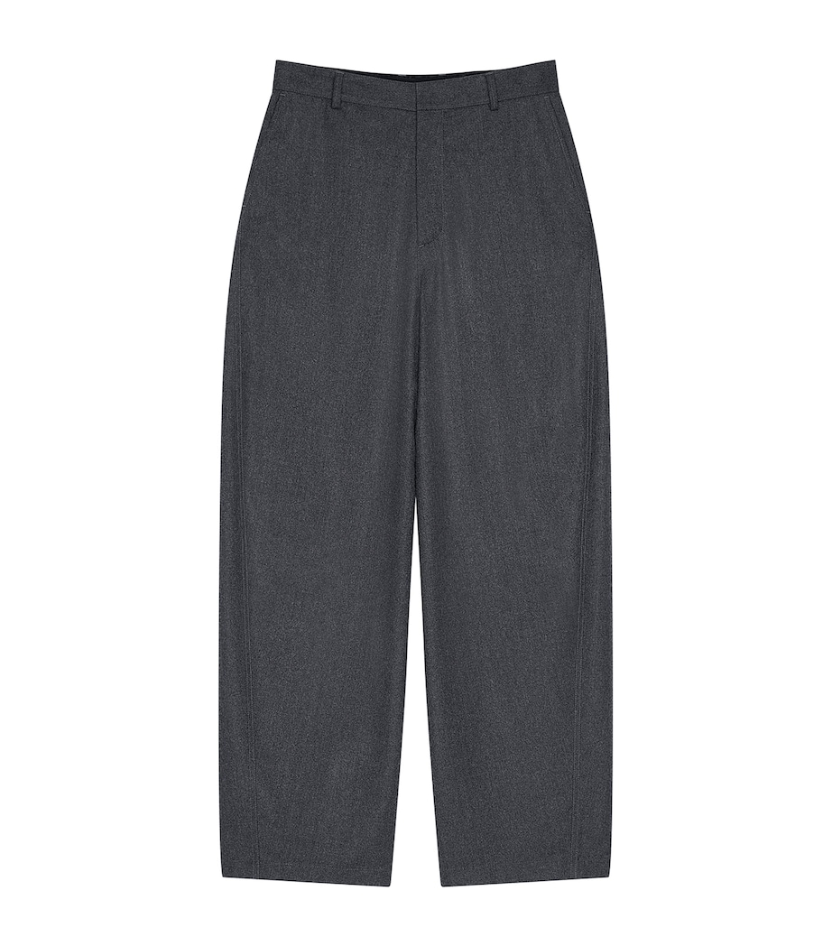 Wool Couture Seam Trousers GREY MIX Image 1