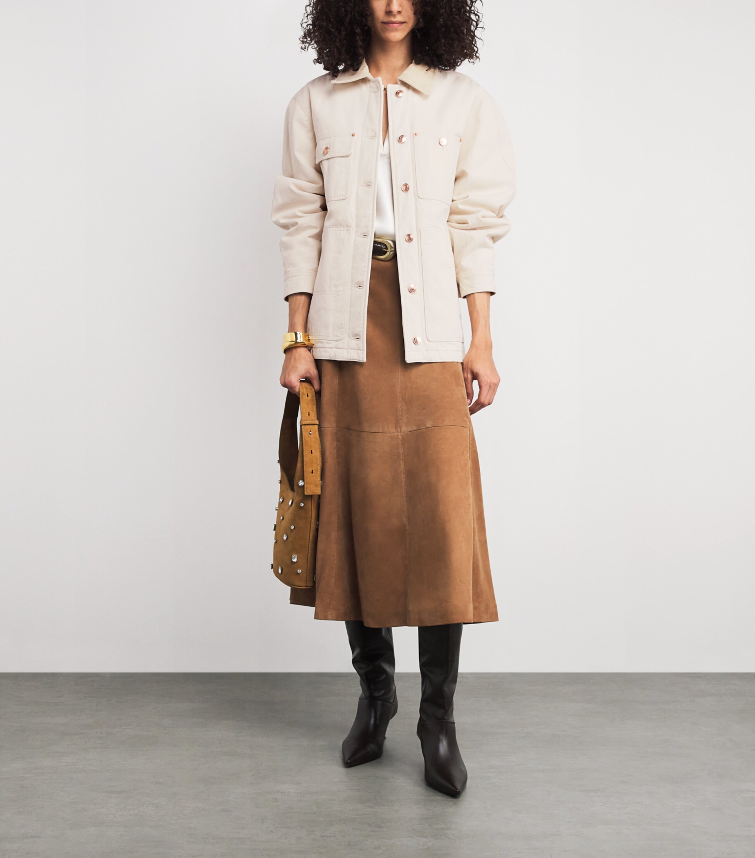 Isabel Marant Ivory Cotton Ninon Jacket | Harrods US