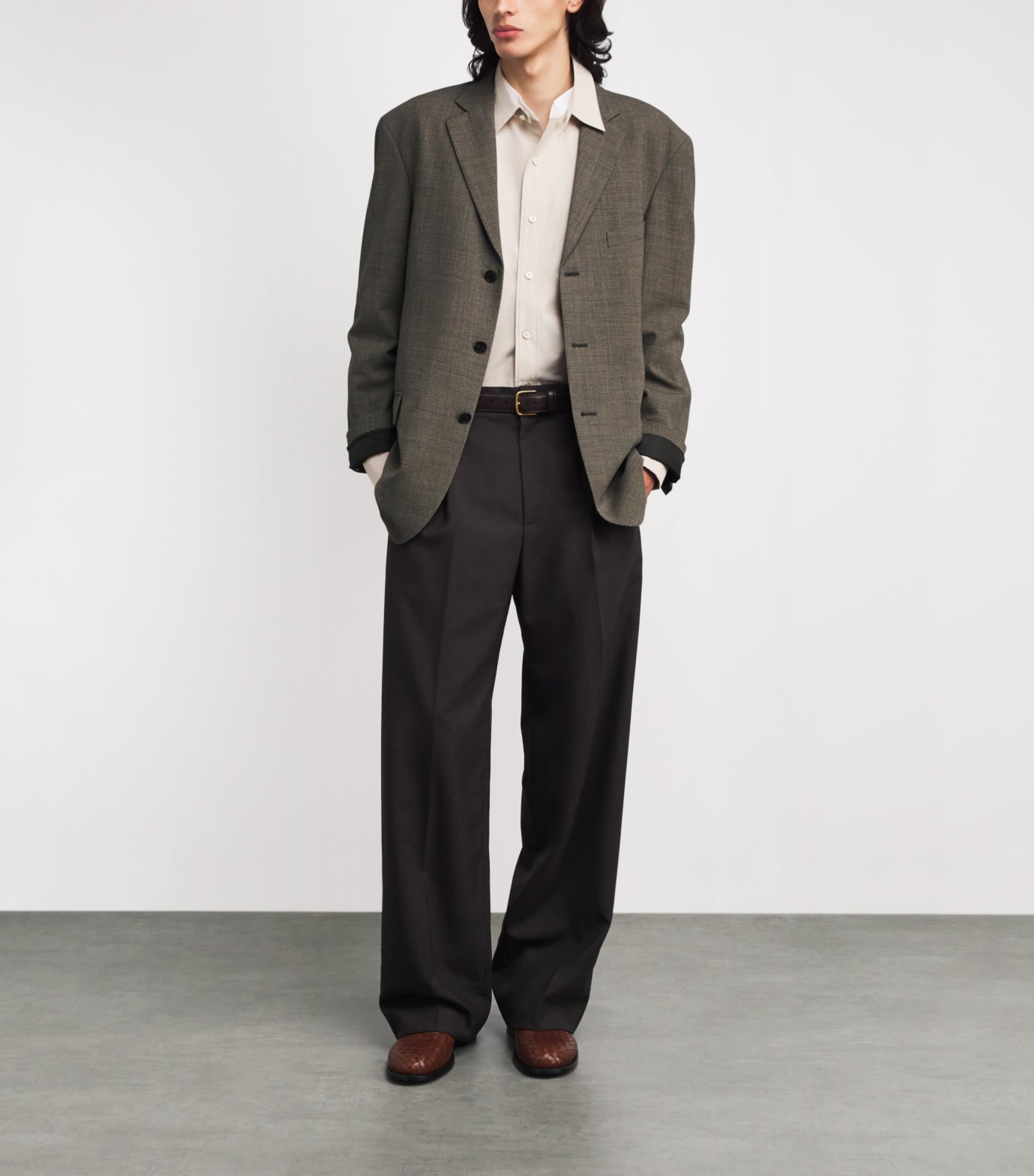 Poe Wool Blazer BASALT BEACH Image 2