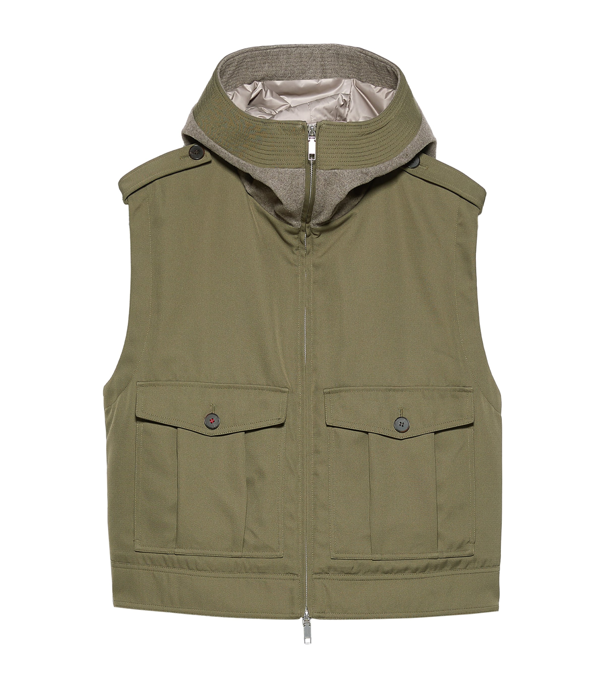 Max & Co . Utility Gilet In Green