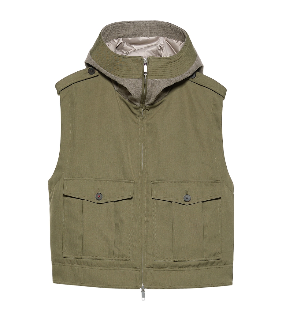 MAX&Co. Womens Utility Gilet Kaki Image 1