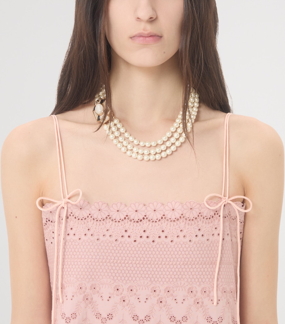 Valentino Womens Cotton Midi Dress Image 7