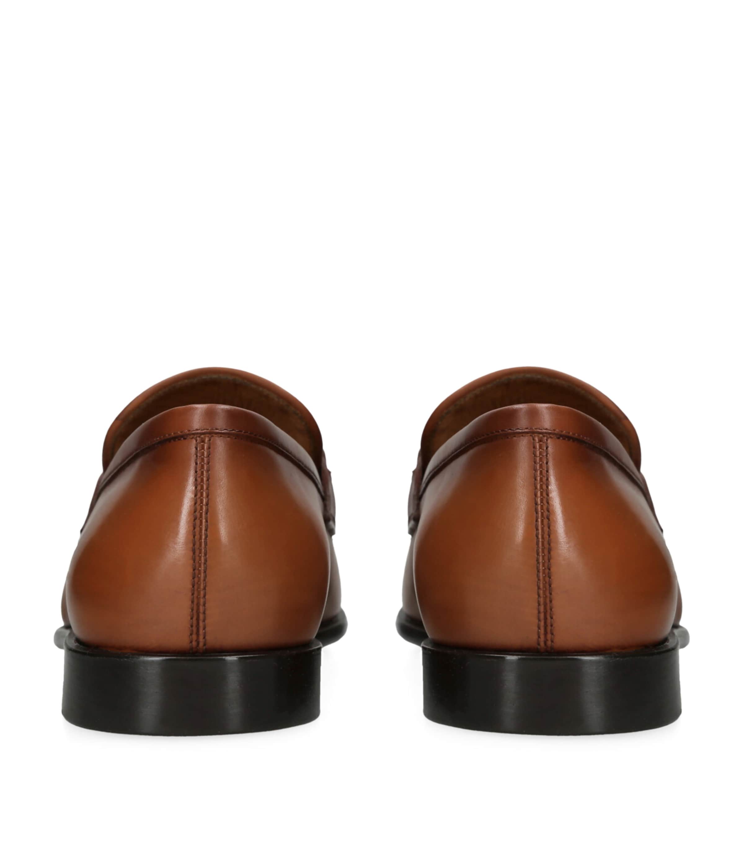 Leather Foster Gancho Loafers TAN Image 2