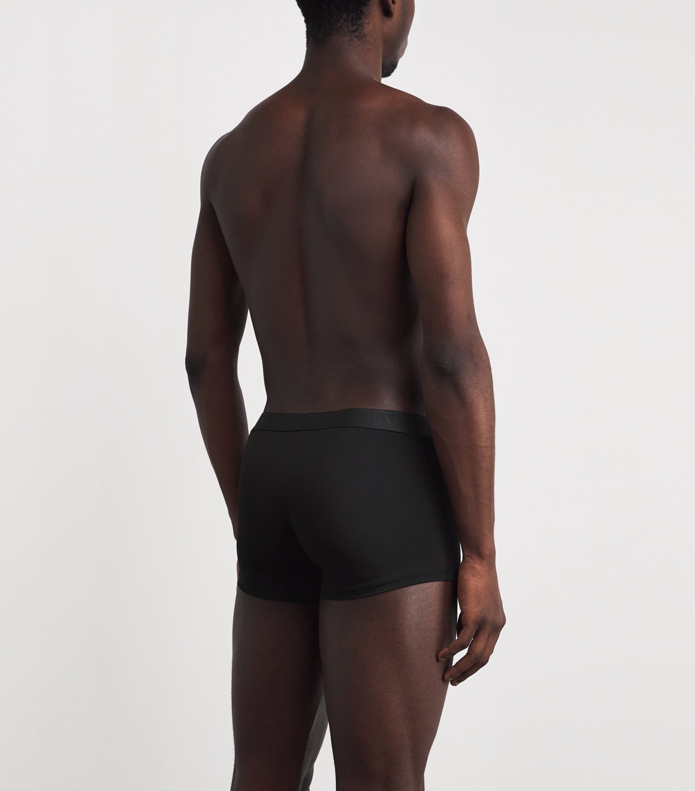 Tencel-Blend Stretch Trunks BKAA - BLACK Image 3