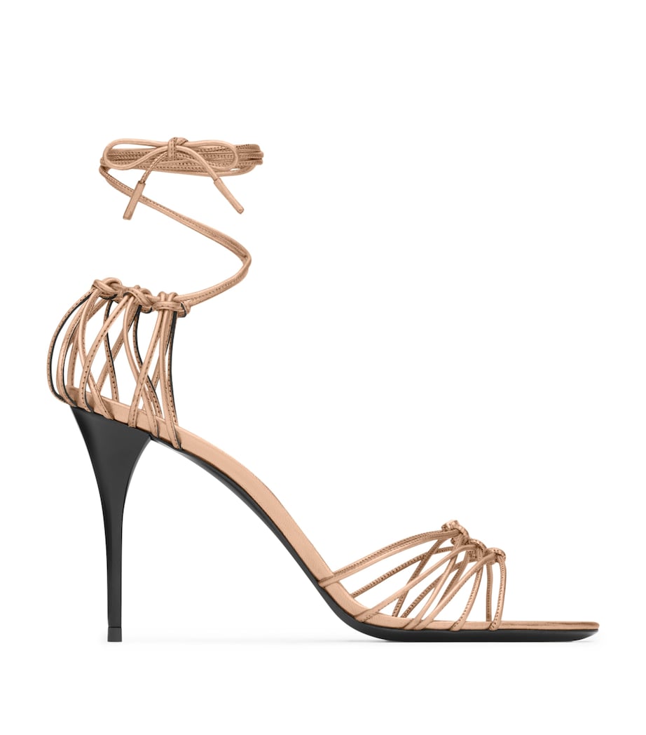 Metallic Leather Babylone Sandals 90 5912 Image 1