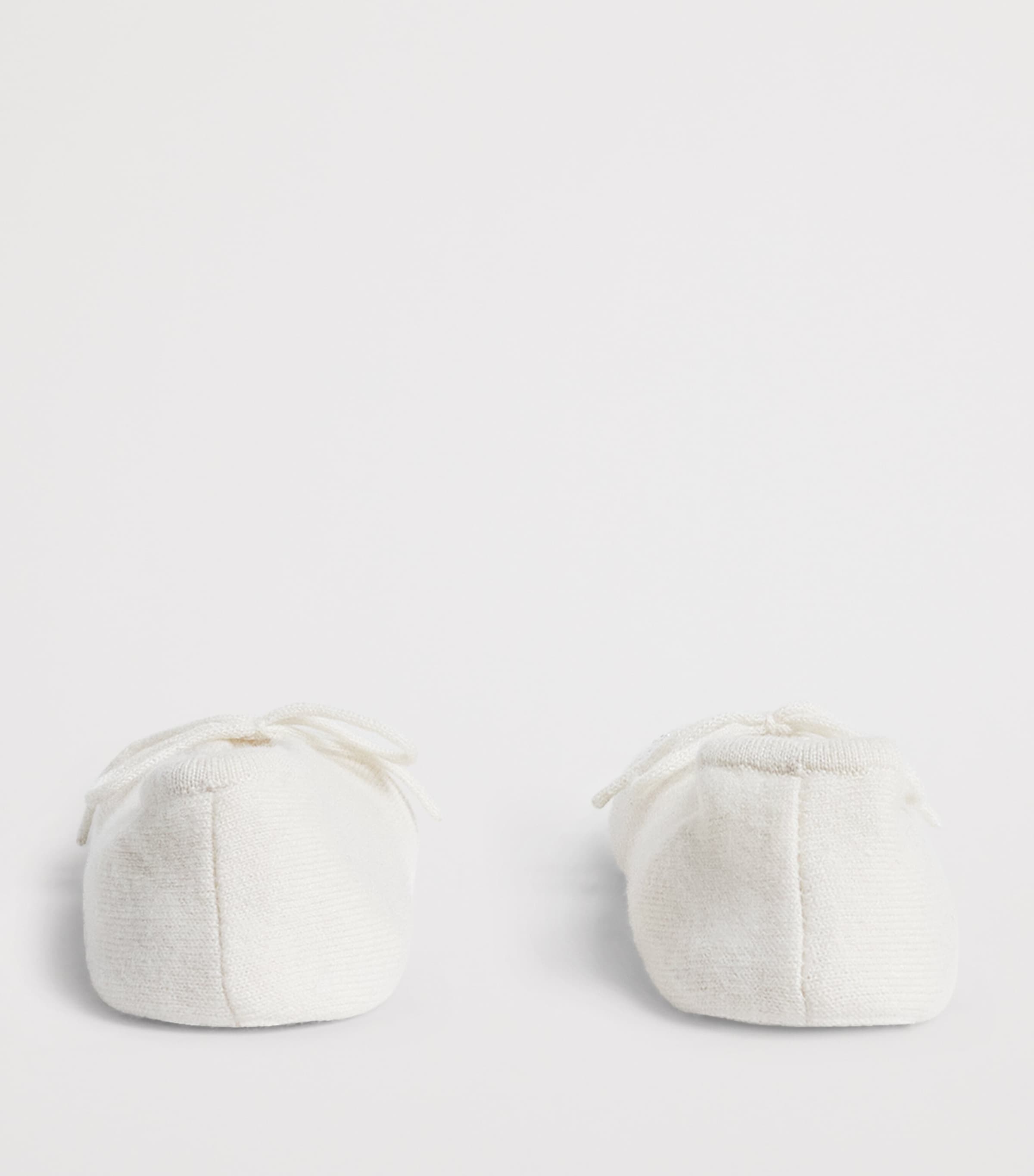 Cashmere Embellished Dolly Slippers WINTER WHITE/SI Image 4