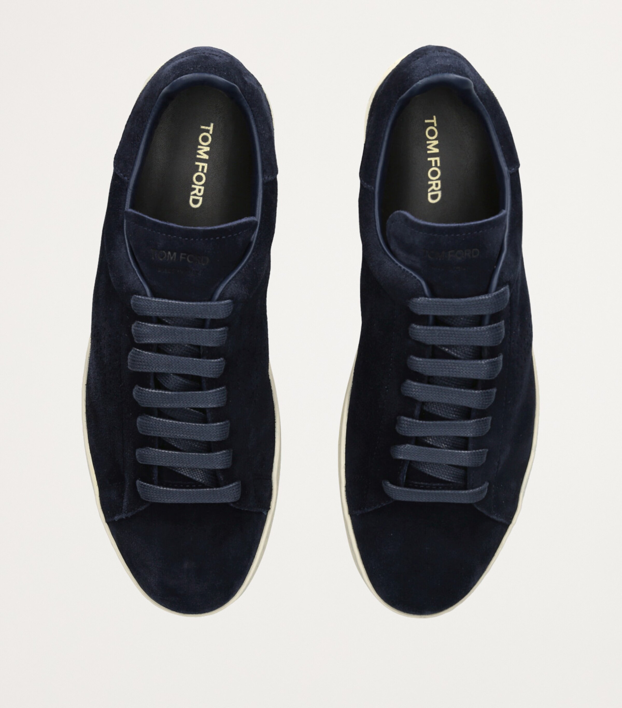 TOM FORD Suede Warwick Sneakers Navy Image 4