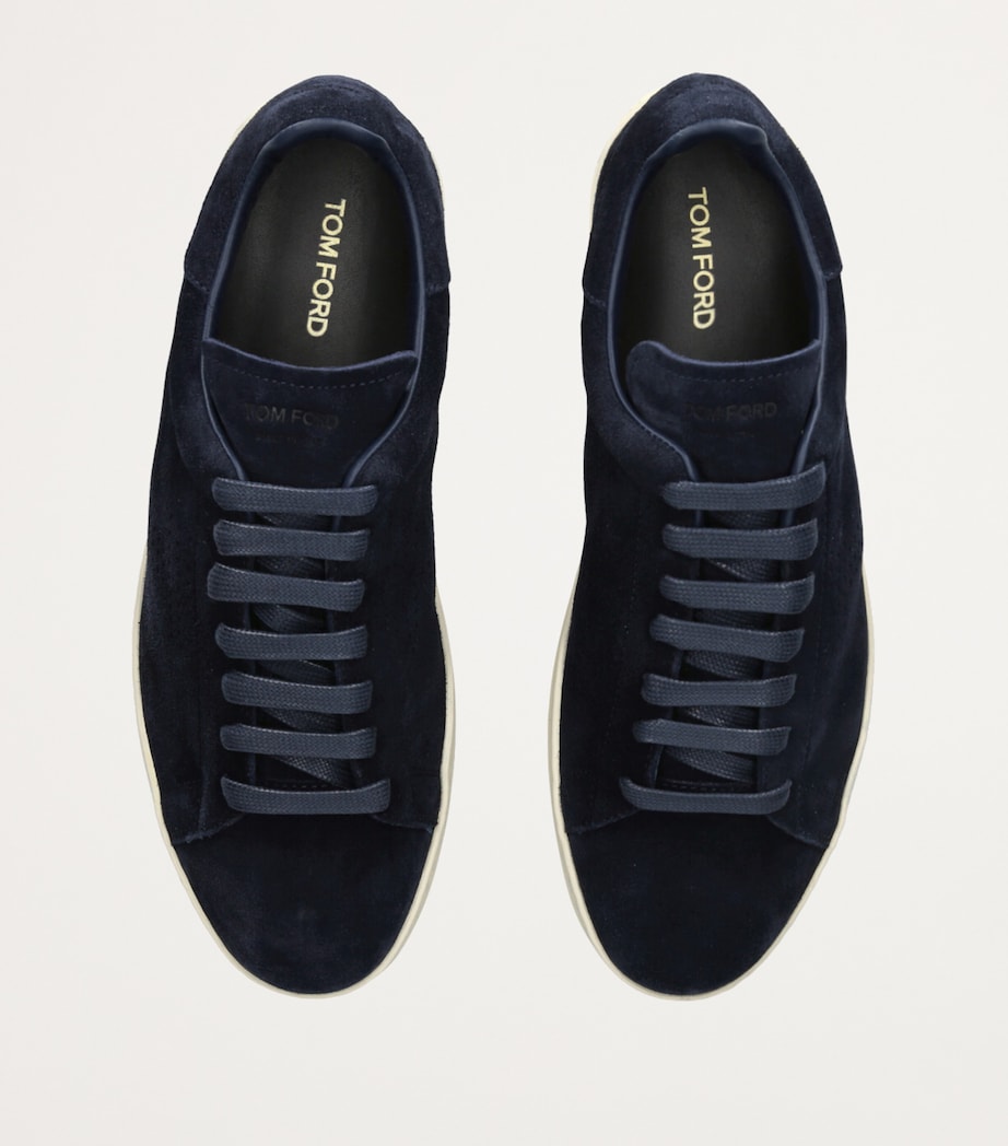 TOM FORD Suede Warwick Sneakers Navy Image 4