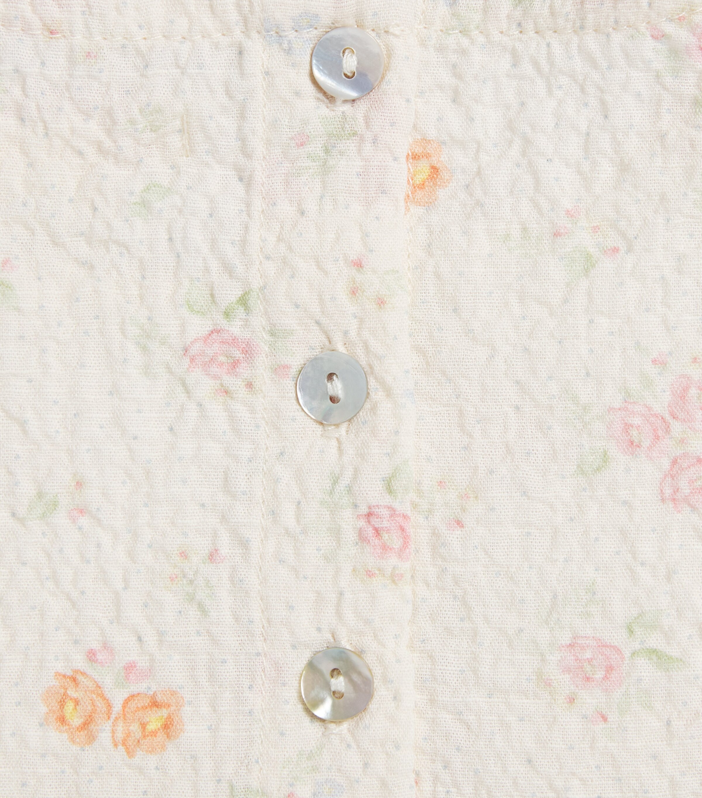 KONGES SLOJD Seersucker Floral Elin Bodysuit (0-36 Months) Image 3