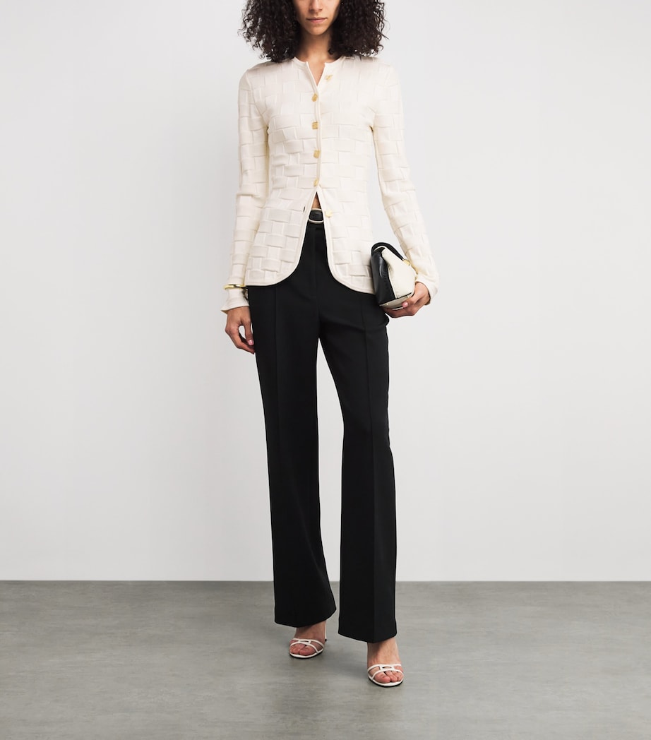 Knitted Uma Jacket WHITE Image 2