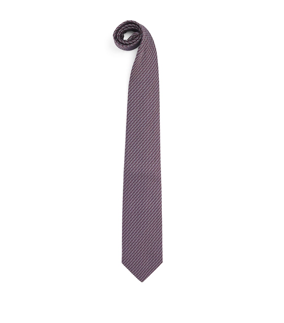 Pal Zileri Silk Jacquard Tie Bordeaux Image 1