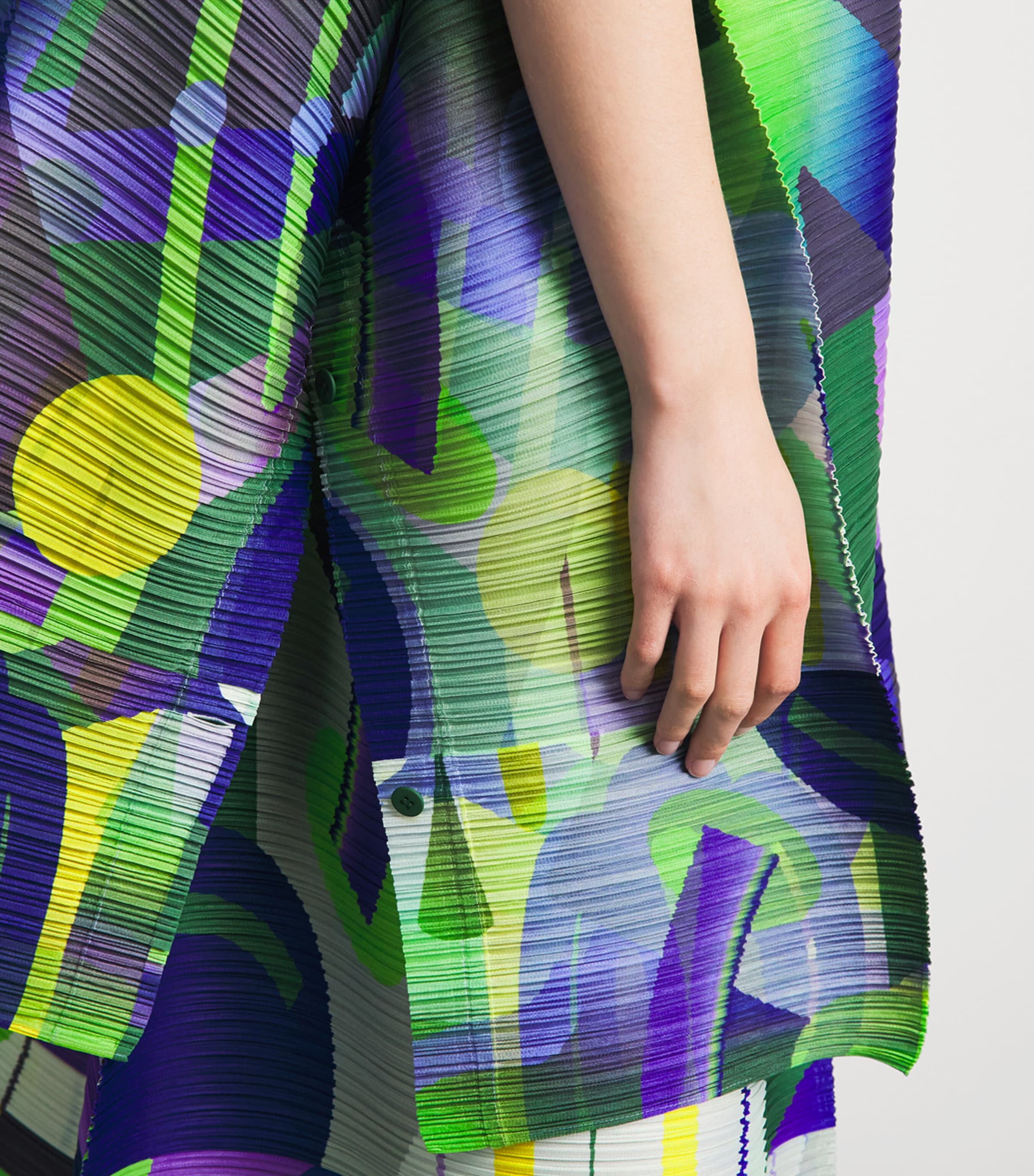 Pleats Please Issey Miyake Womens Pleated Playground Tunic Top Purple Image 3