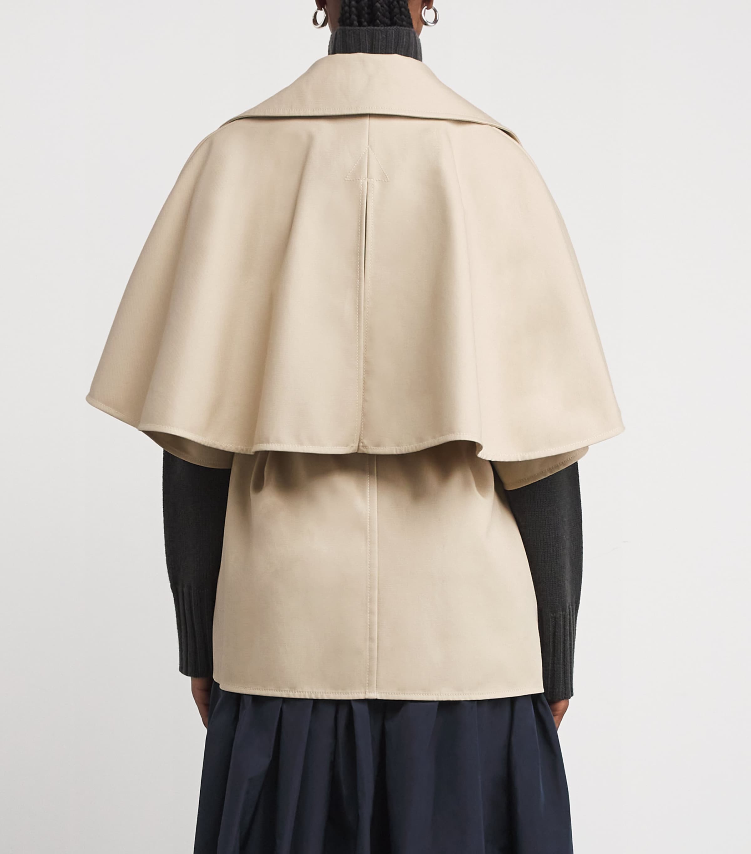 Cotton Cape Jacket NATURAL Image 4