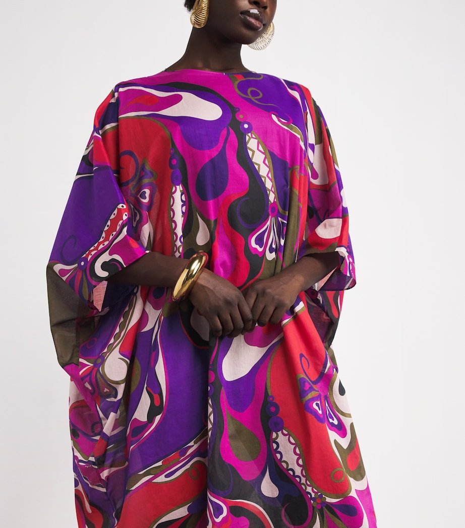 Cotton Kaftan Maxi Dress 017/MULTICOLOR Image 5