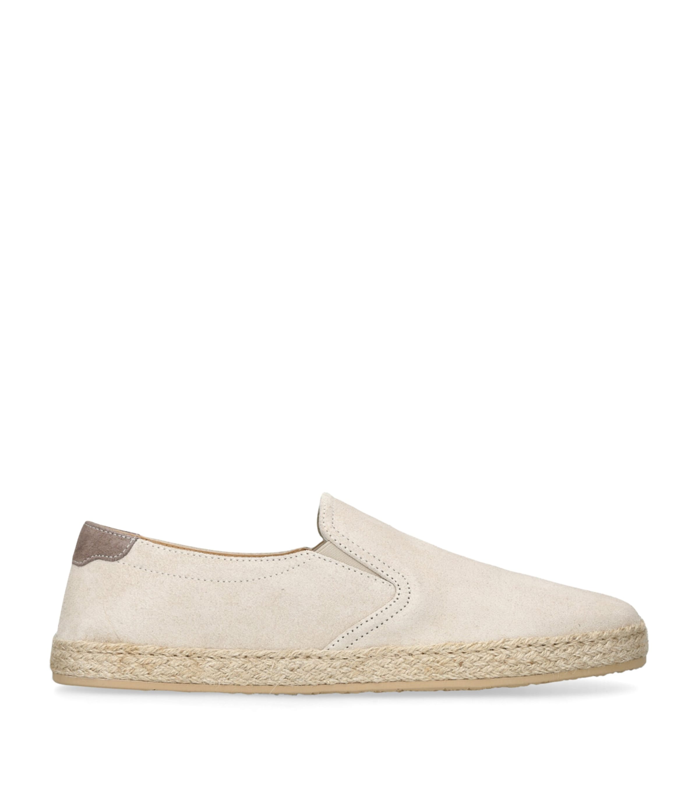 Brunello Cucinelli Suede Espadrille Loafers Beige Image 1