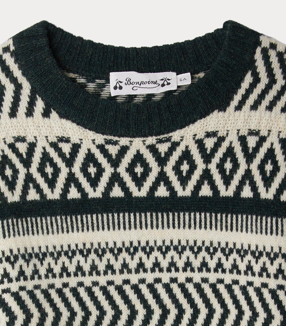 Wool Jacquard Jasiel Sweater (10-14 Years) RA FAUX NOIR Image 3