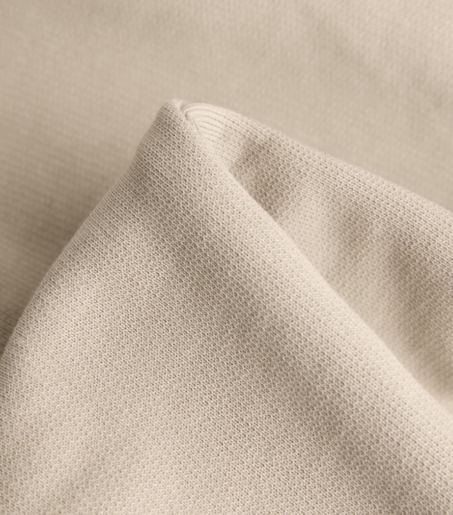 AMI Paris Mens Cotton Ami de Coeur Sweatpants Beige Taupe Image 6