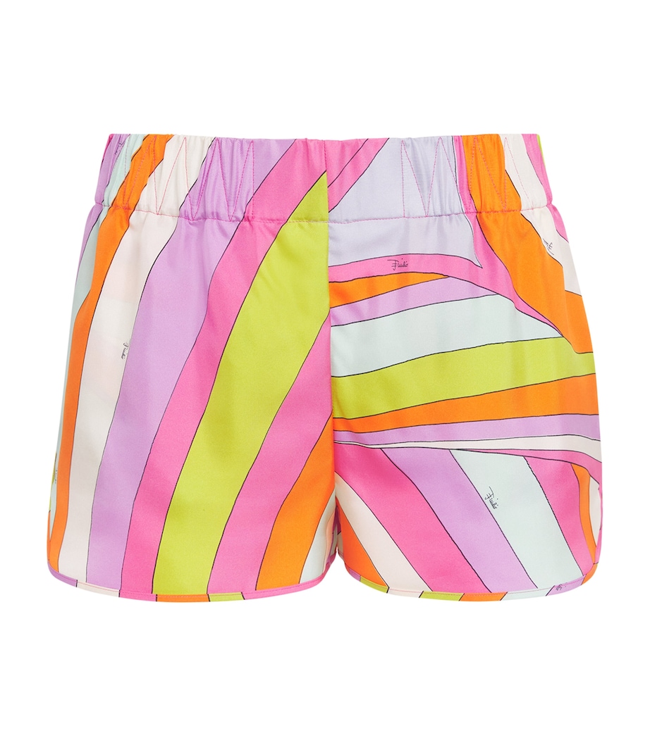 PUCCI Womens Silk Marmo Shorts Image 1