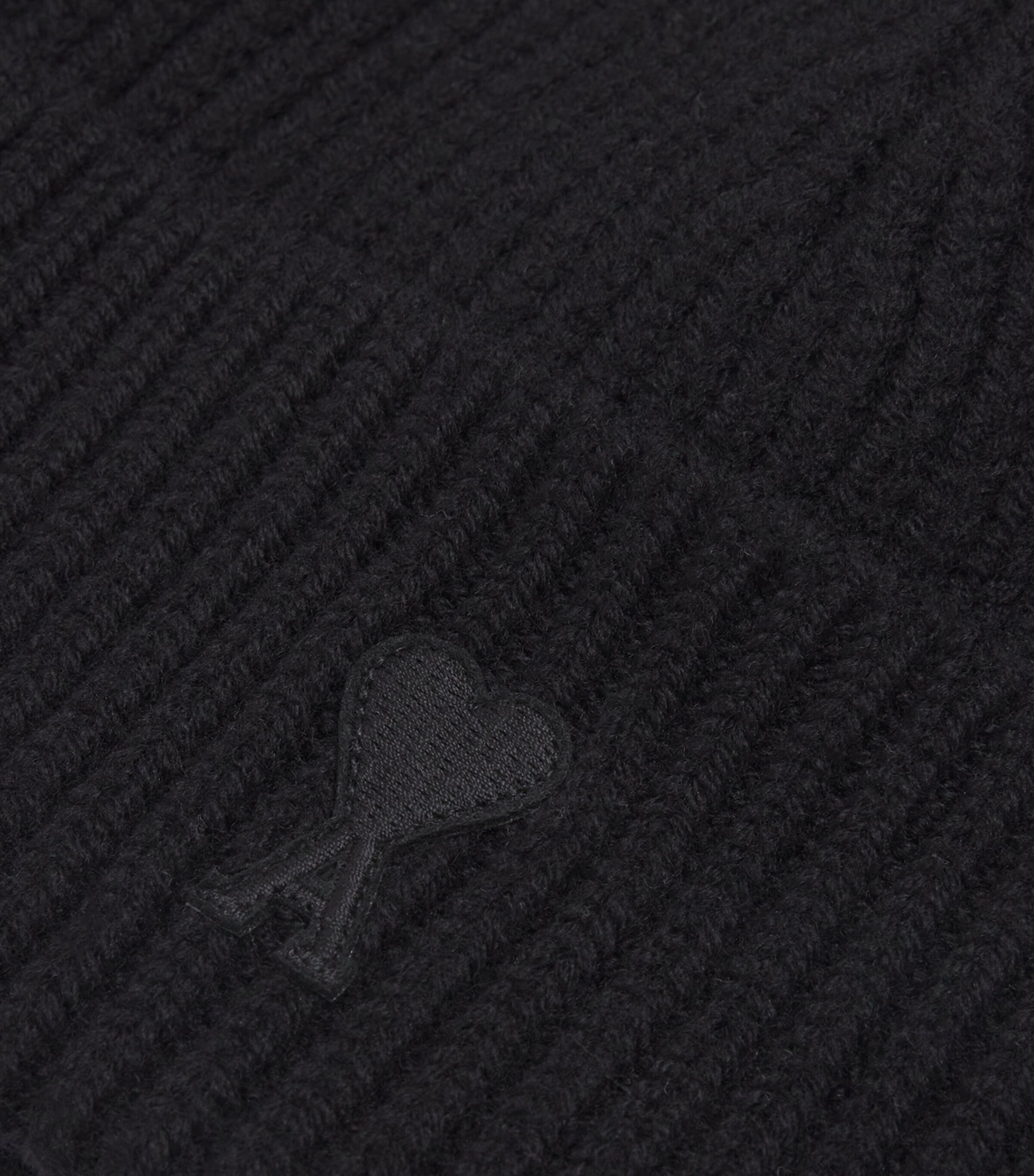 Merino Logo Beanie 0180 - NOIR/NOIR Image 3