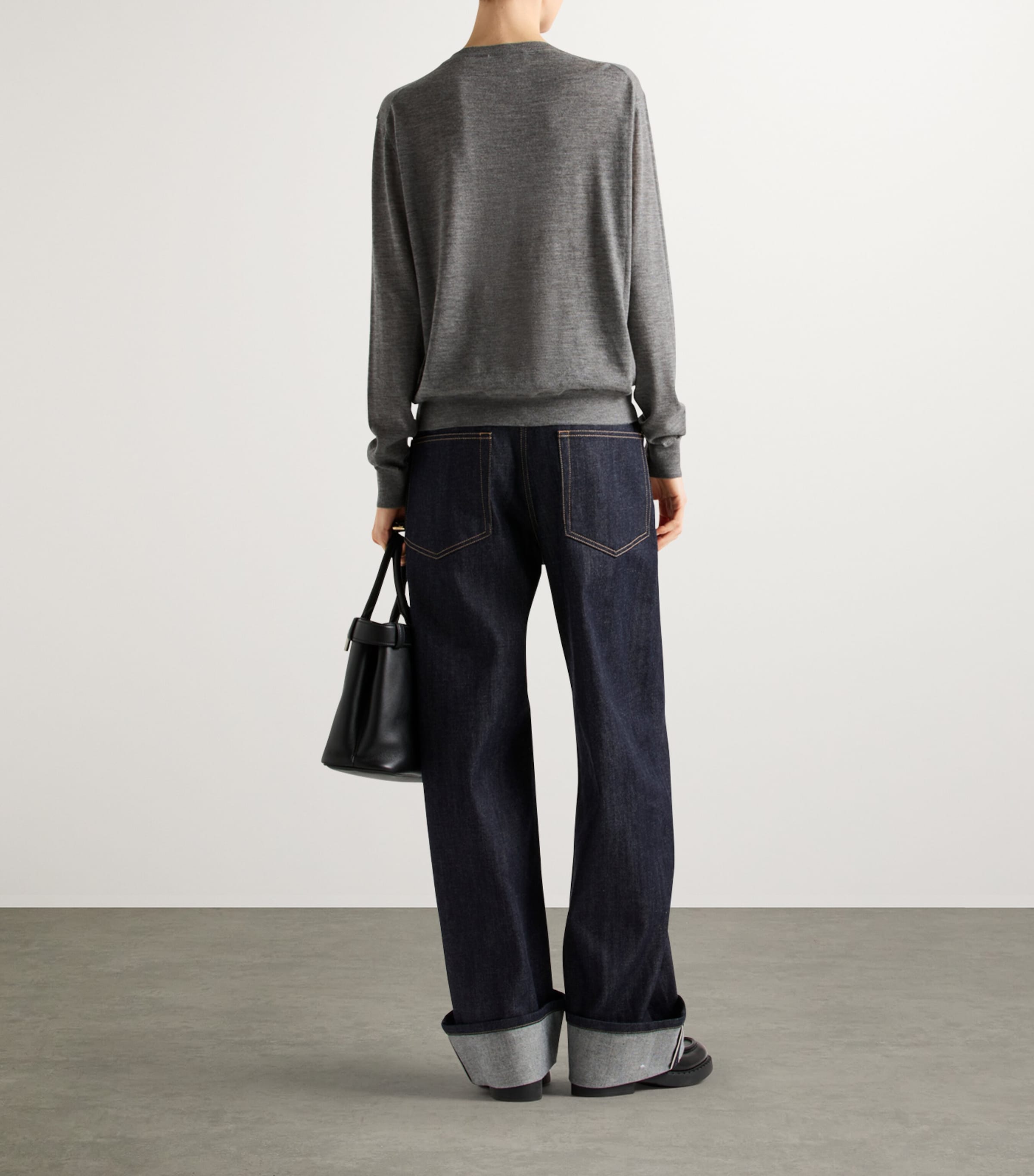 Cashmere-Blend Logo Cardigan F0480 Image 5