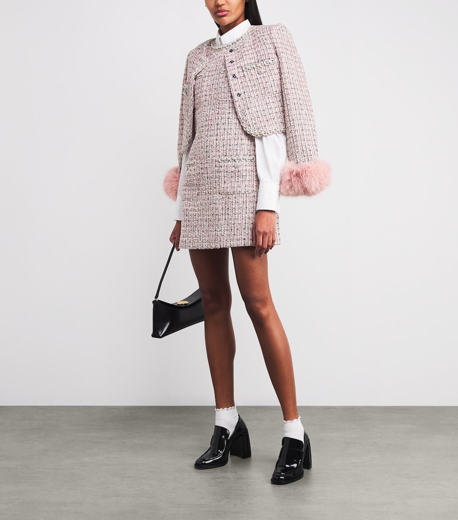 Bouclé Mini Dress PINK Image 2