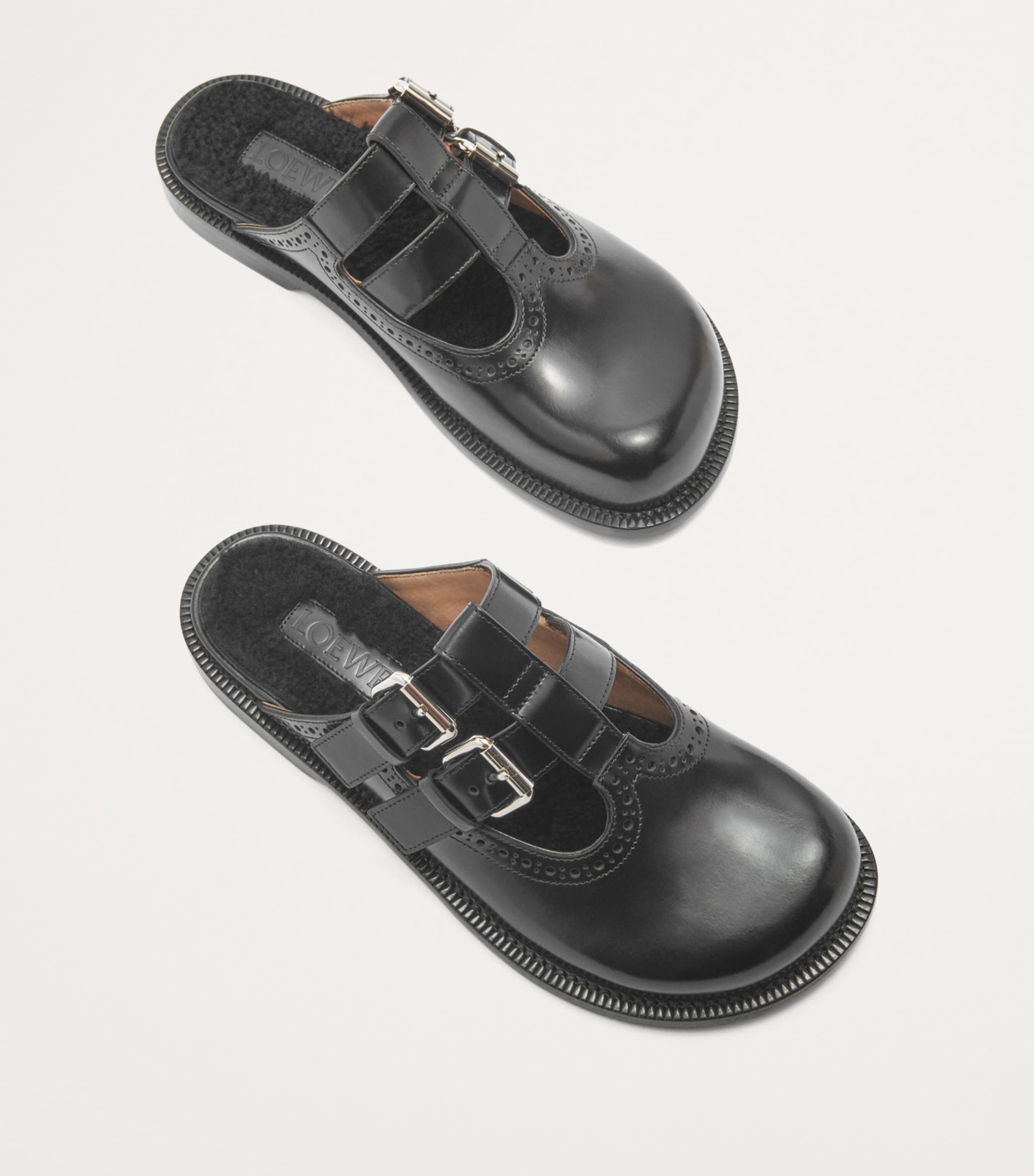 LOEWE Leather Mary Jane Mules | Harrods US