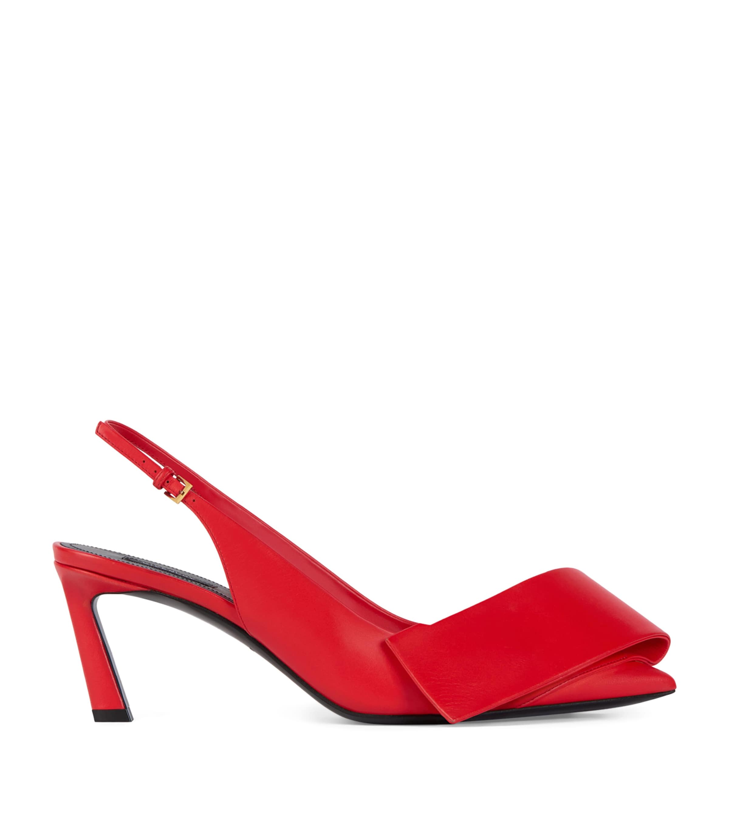 Givenchy Leather Twisted Ribbon Slingback Heels 65 Image 1