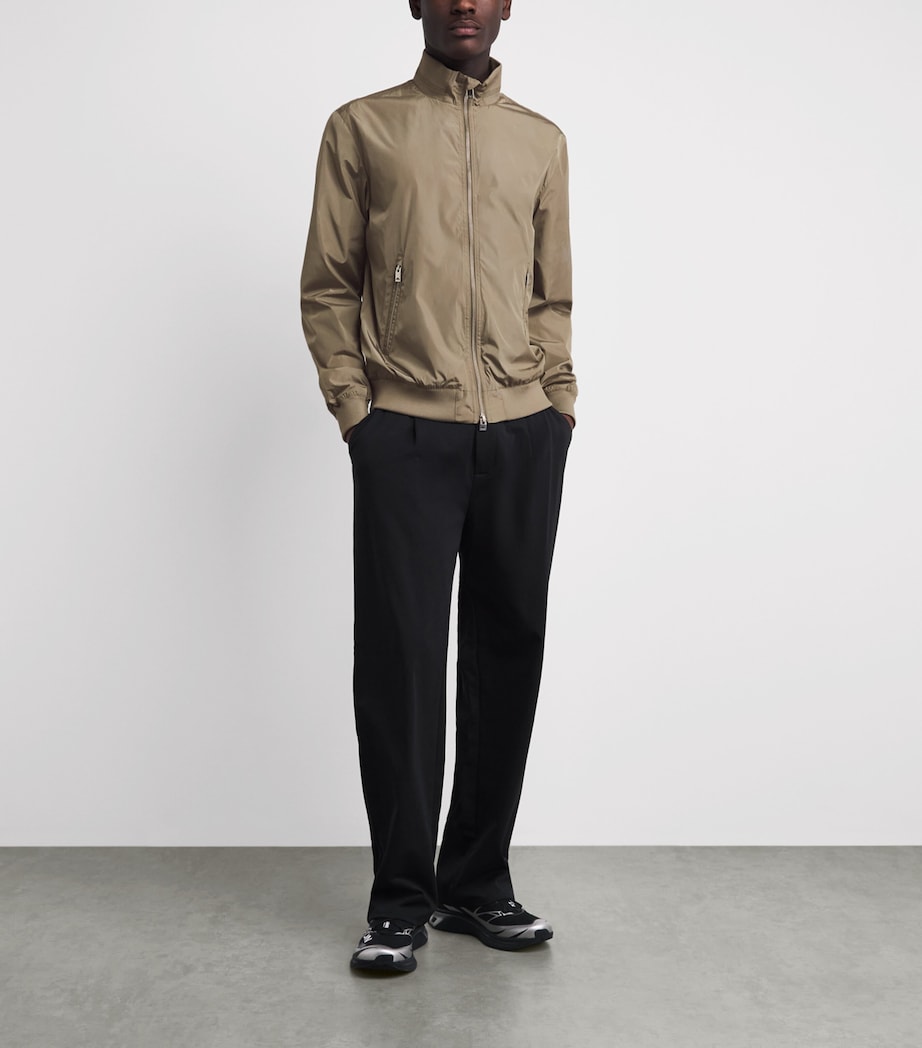 J Lindeberg Mens Water-Repellent Kevin Bomber Jacket Brindle Image 2
