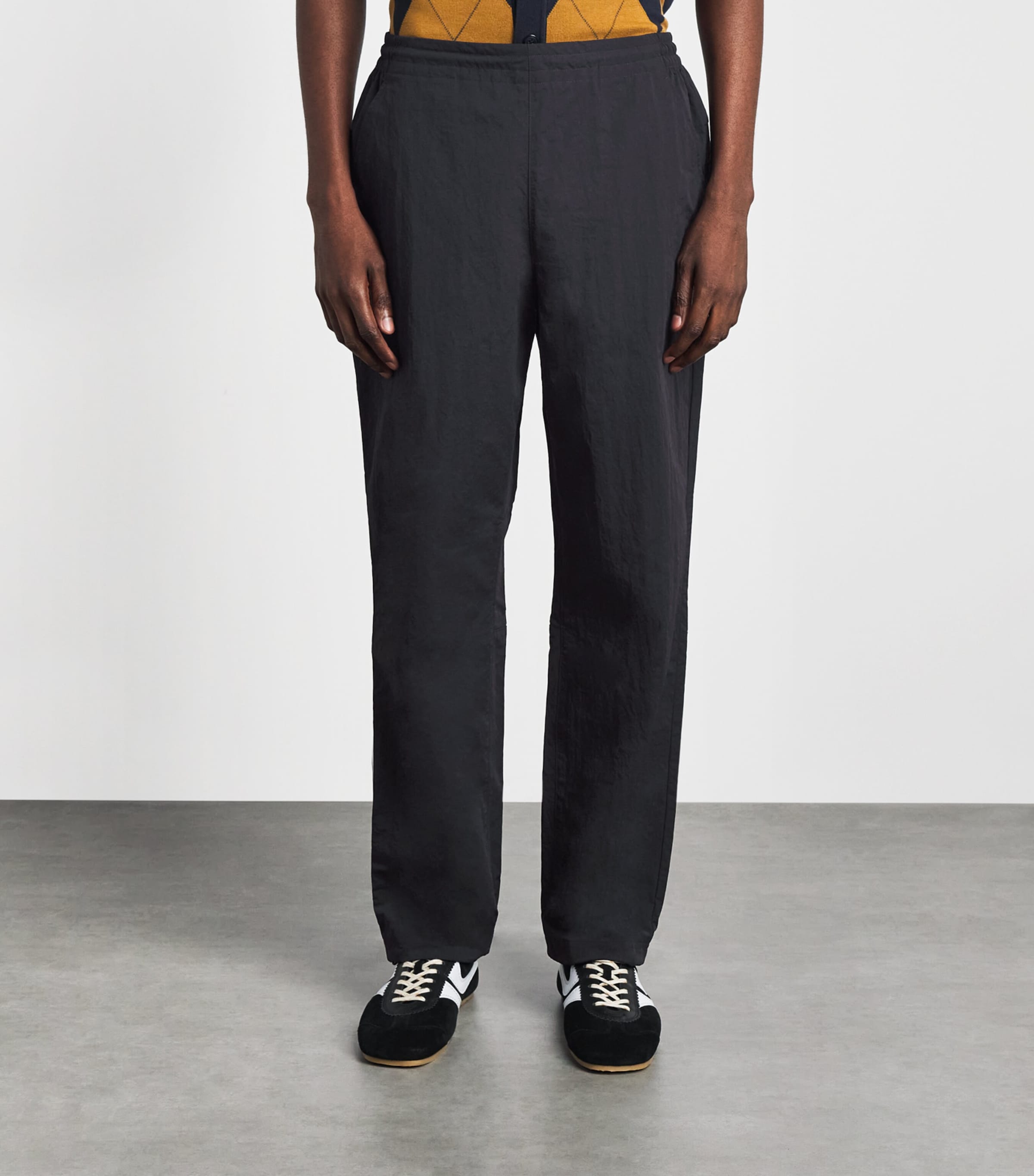 Fred Perry Mens Shell Track Pants Black Image 4