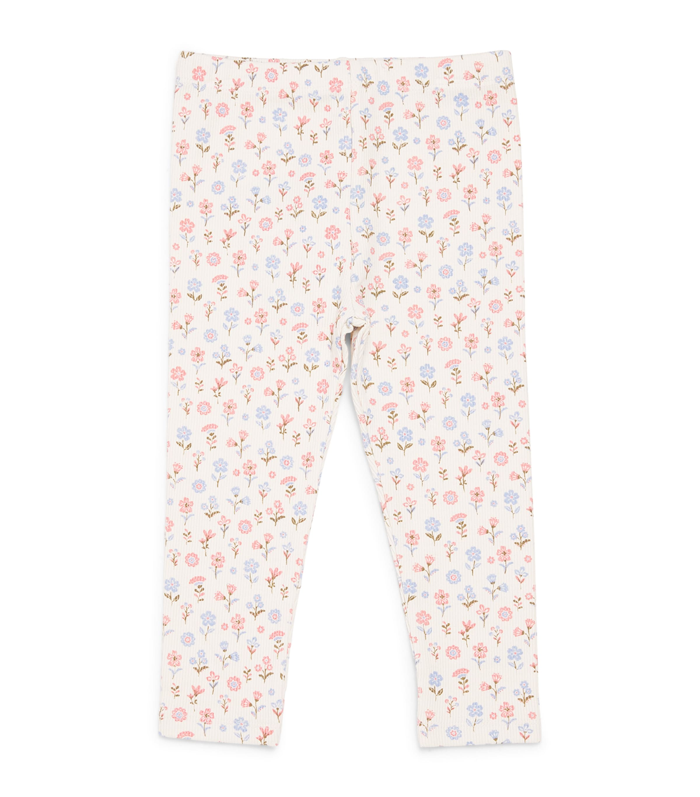 Purebaby Organic Cotton-Blend Ribbed Leggings (12-36 Months) Dahpr Image 1