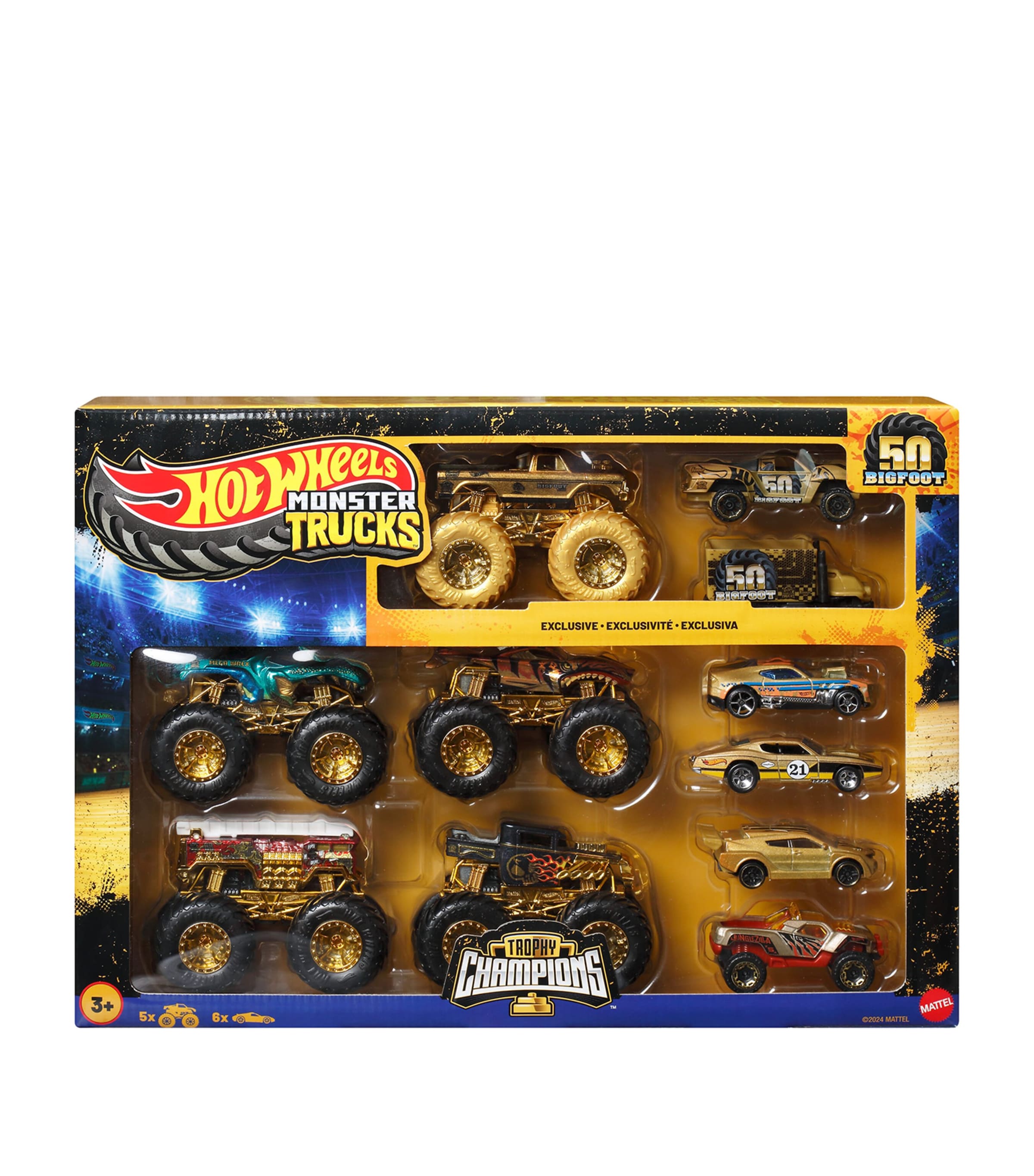 Hot Wheels Monster Trucks Trophy Champions Collection MULTI Image 1