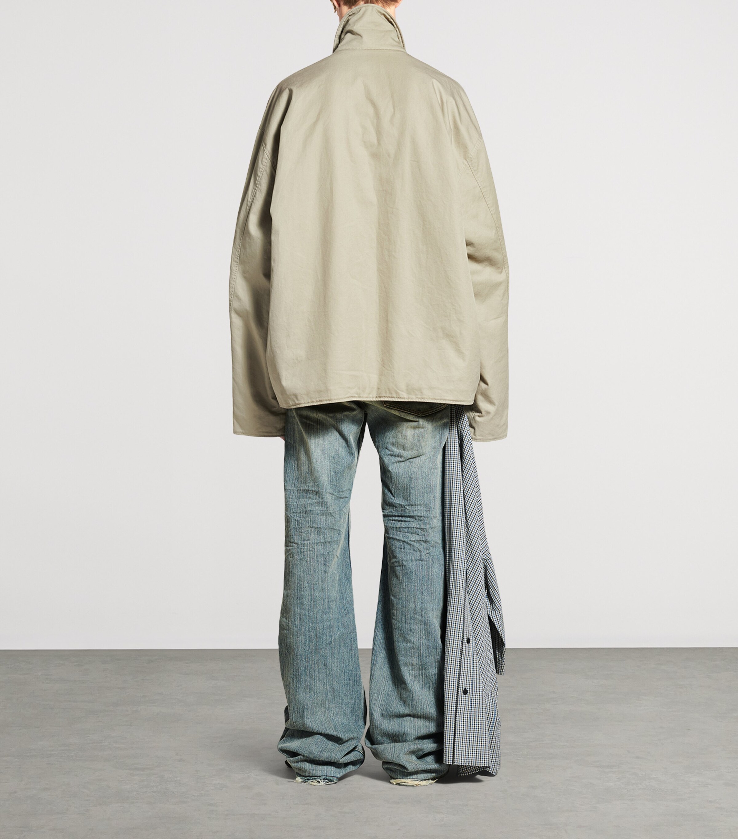 Balenciaga Mens Cotton Zip-Up Jacket Image 4