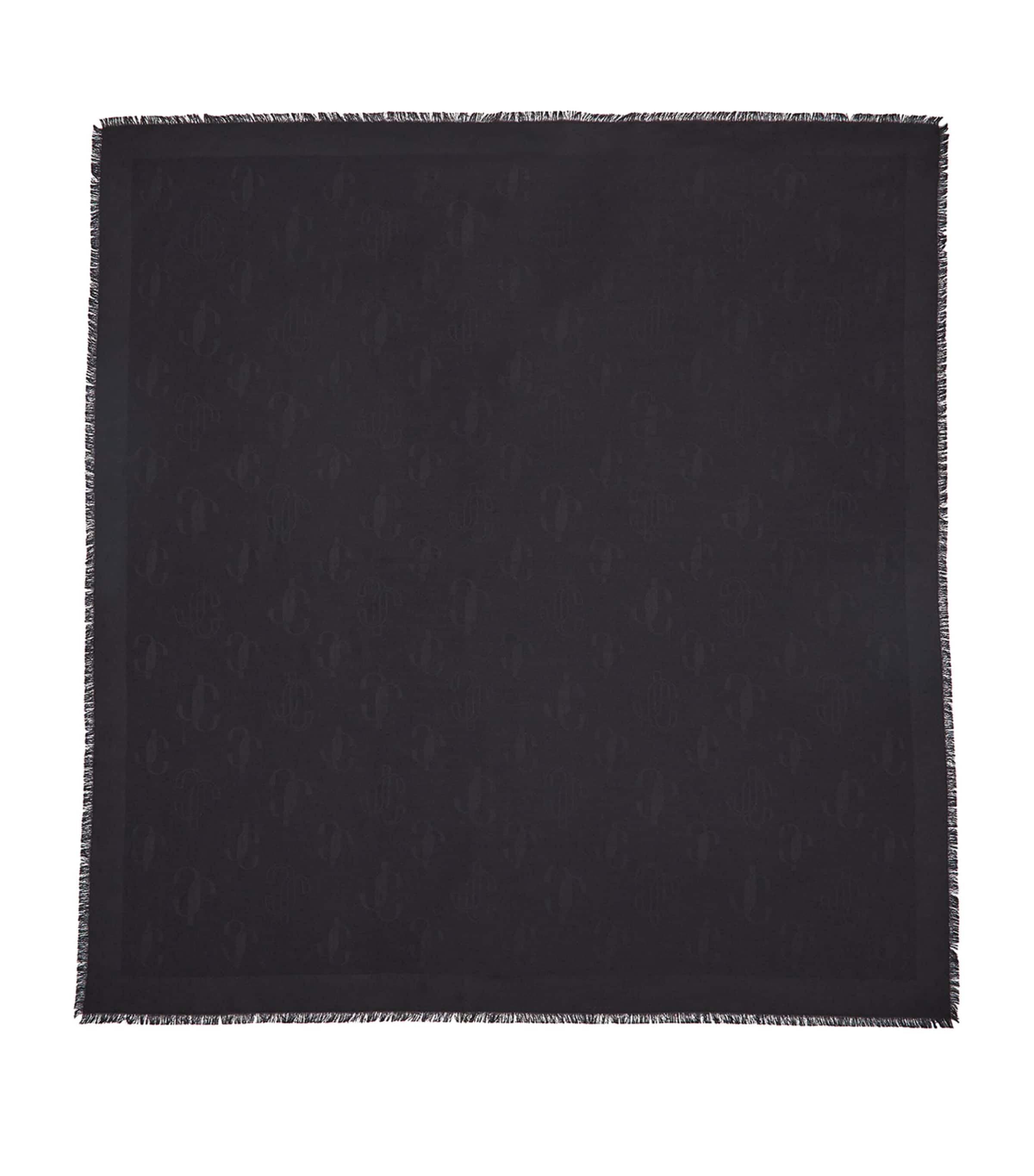 Silk-Wool Emani Scarf S200 BLACK Image 2