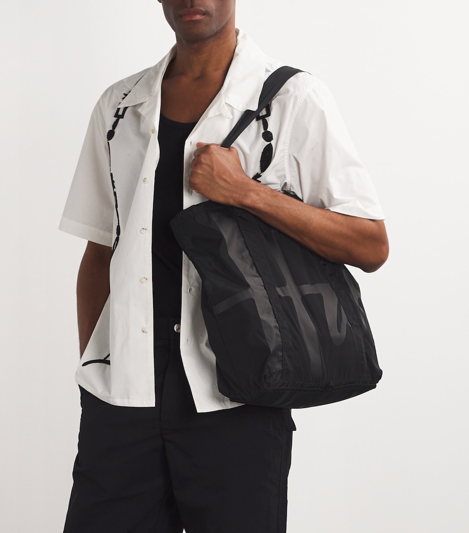 Logo Pocket Shopper Bag BLACK Image 4