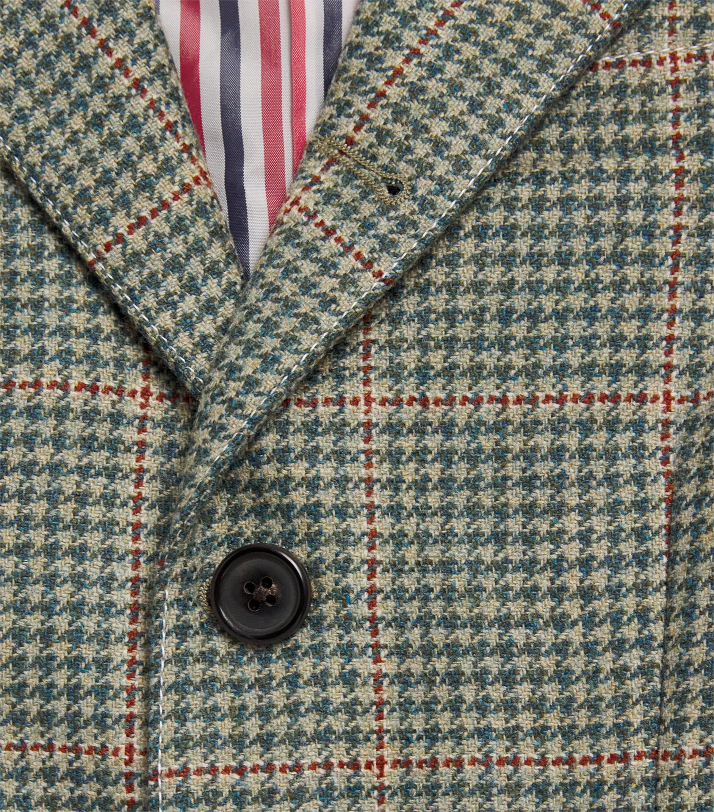 Tweed Herringbone Blazer (2-12 Years) GREEN Image 4