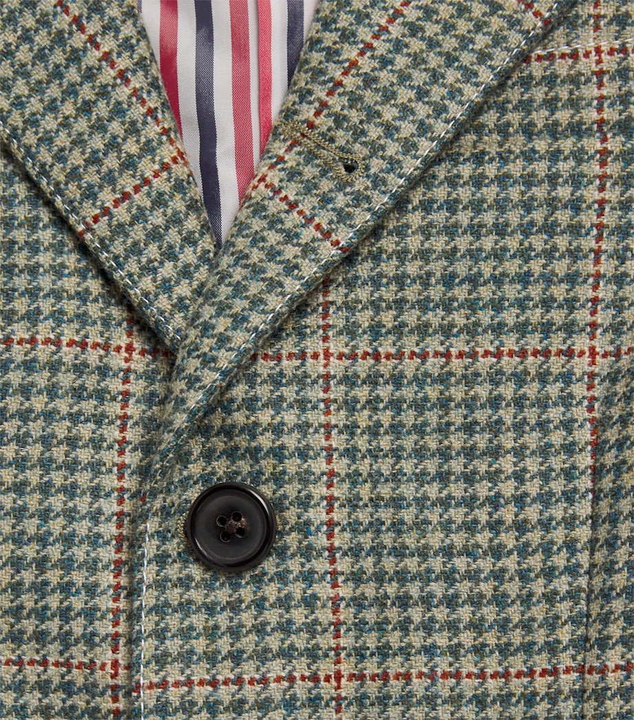 Tweed Herringbone Blazer (2-12 Years) GREEN Image 4