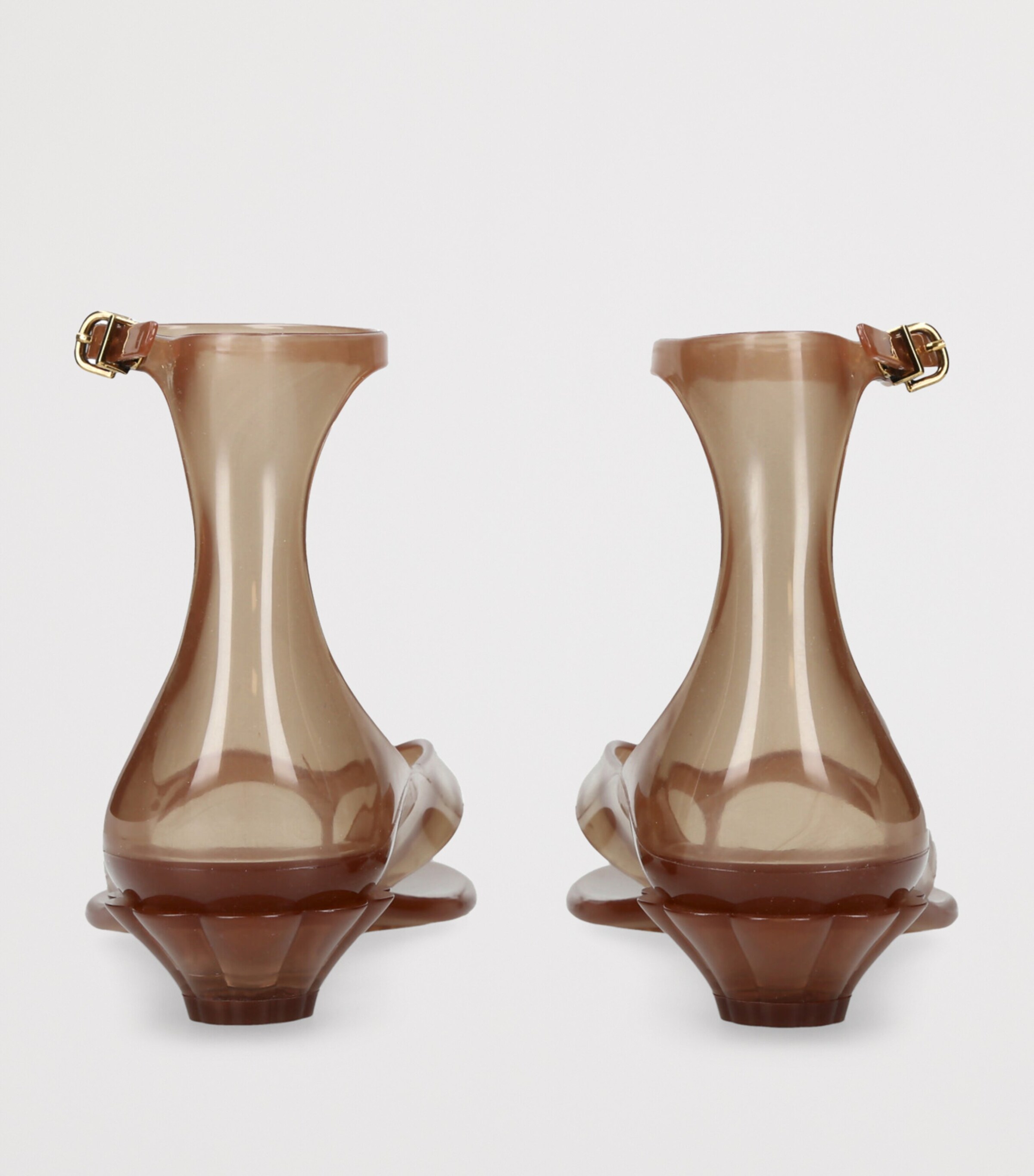 Jelly Heeled Sandals 25 BROWN Image 2