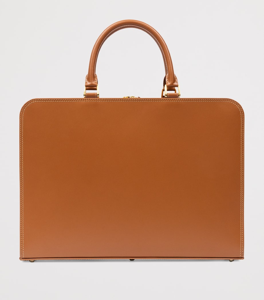 Leather Kensington Briefcase BROWN Image 3