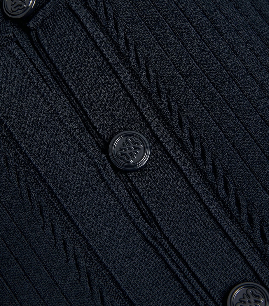 Knit Maxi Dress NAVY BLUE Image 4